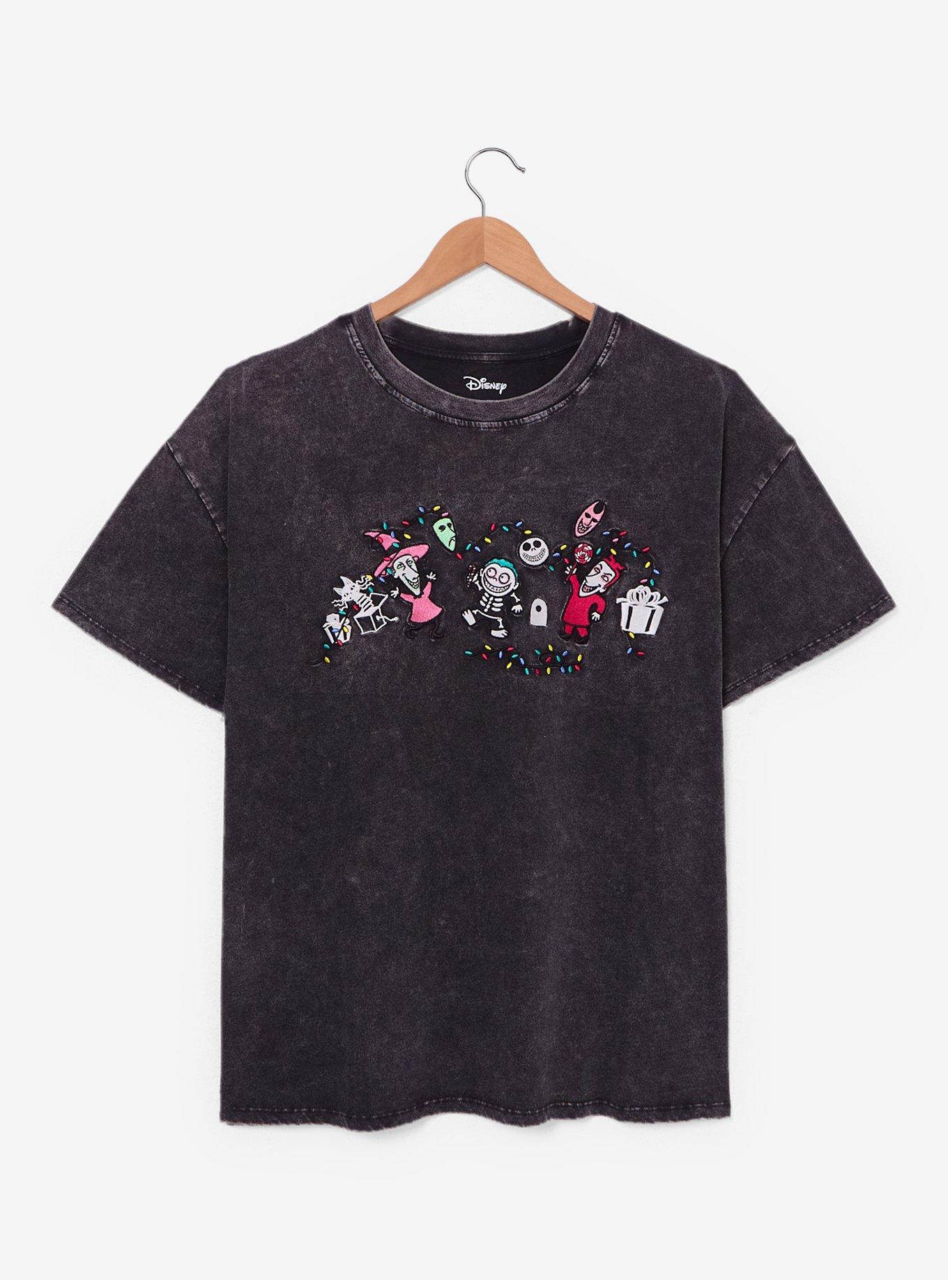 Disney The Nightmare Before Christmas Lock, Shock, & Barrel Glow-in-the-Dark Embroidered Women's Plus Size T-Shirt - BoxLunch Exclusive, , hi-res