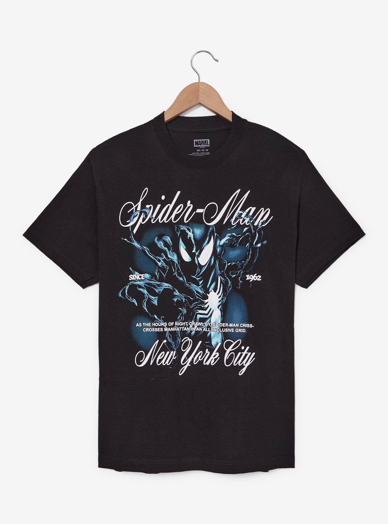 Marvel Spider-Man Cursive Graphic T-Shirt— BoxLunch Exclusive, , hi-res