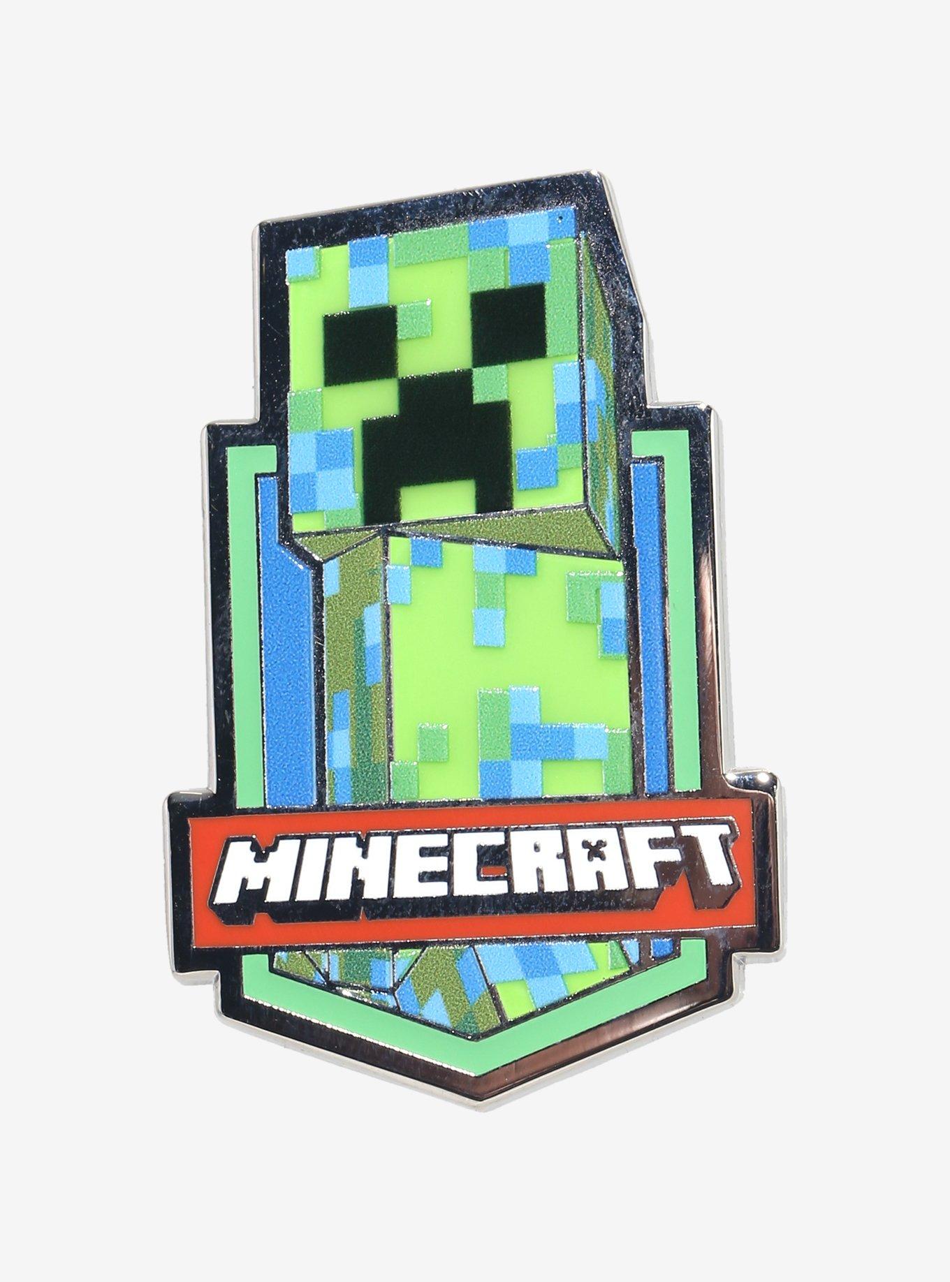 Minecraft Creeper Glow-in-the-Dark Enamel Pin - BoxLunch Exclusive, , hi-res