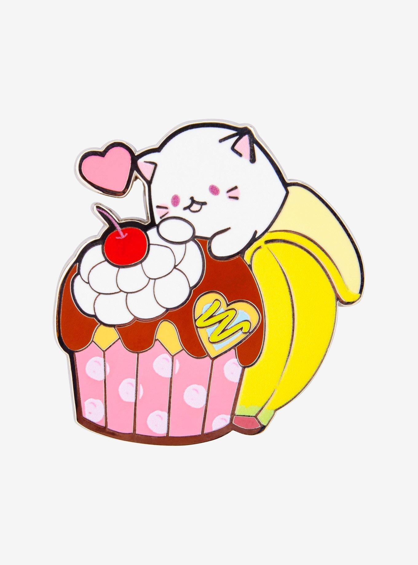 Bananya Cupcake Bananya Enamel Pin - BoxLunch Exclusive, , hi-res
