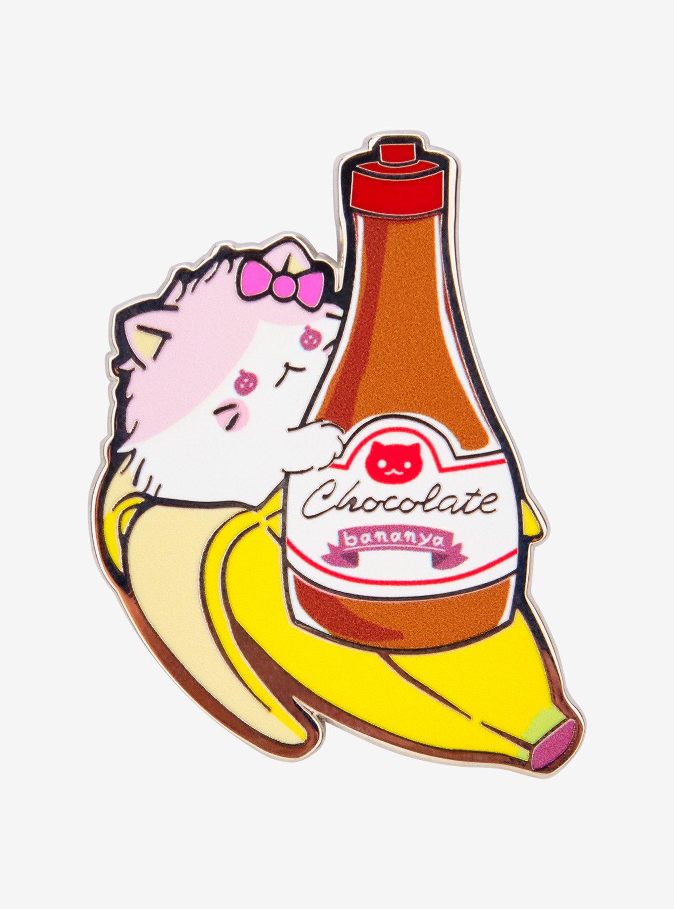 Bananya Chocolate Bananyako Enamel Pin - BoxLunch Exclusive, , hi-res