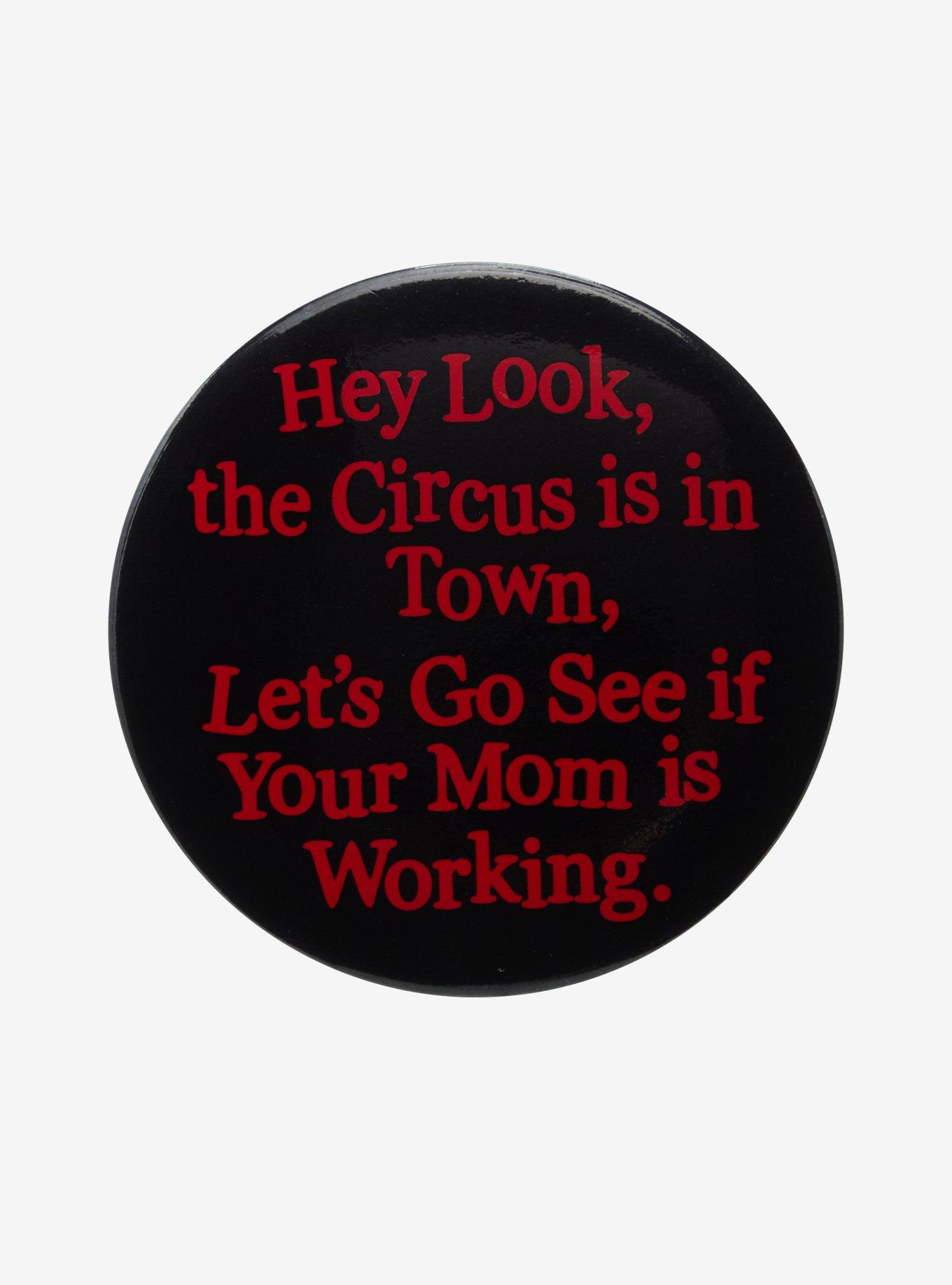 Circus In Town 3 Inch Button By Beejay, , hi-res