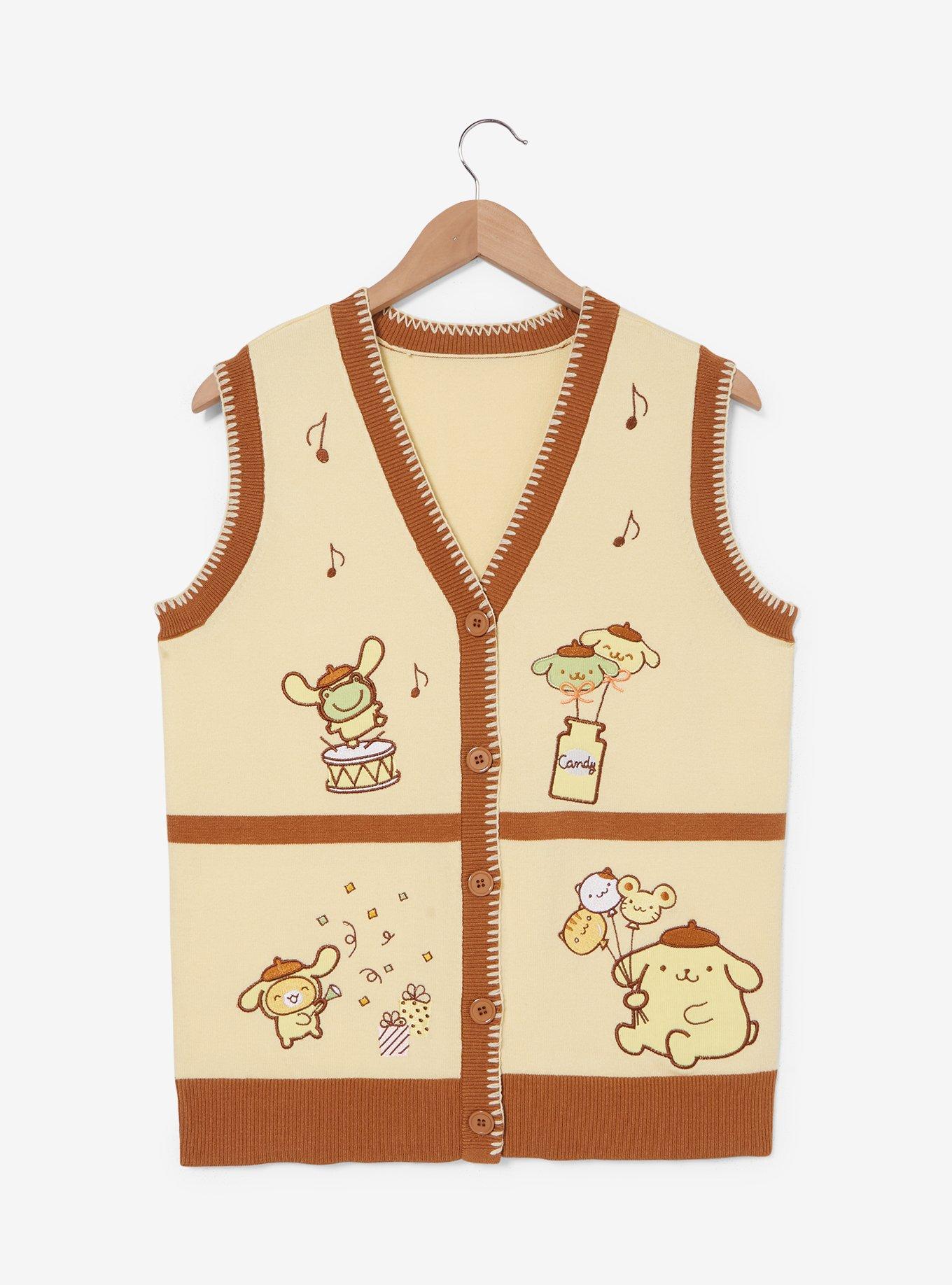 Sanrio Pompompurin Party Women's Sweater Vest - BoxLunch Exclusive, , hi-res