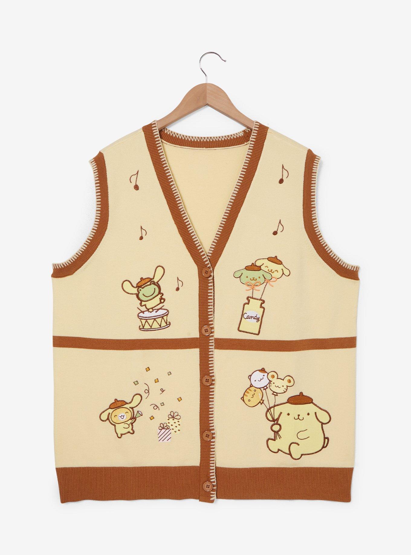 Sanrio Pompompurin Party Women's Plus Size Sweater Vest - BoxLunch Exclusive, , hi-res