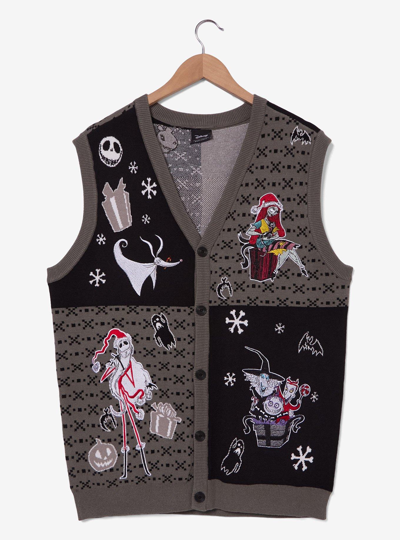 Disney The Nightmare Before Christmas Holiday Icons Sweater Vest - BoxLunch Exclusive, , hi-res