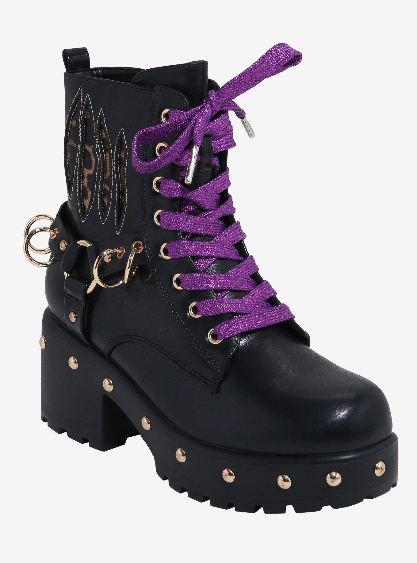 Koi X Monster High Clawdeen Combat Boots Hot Topic