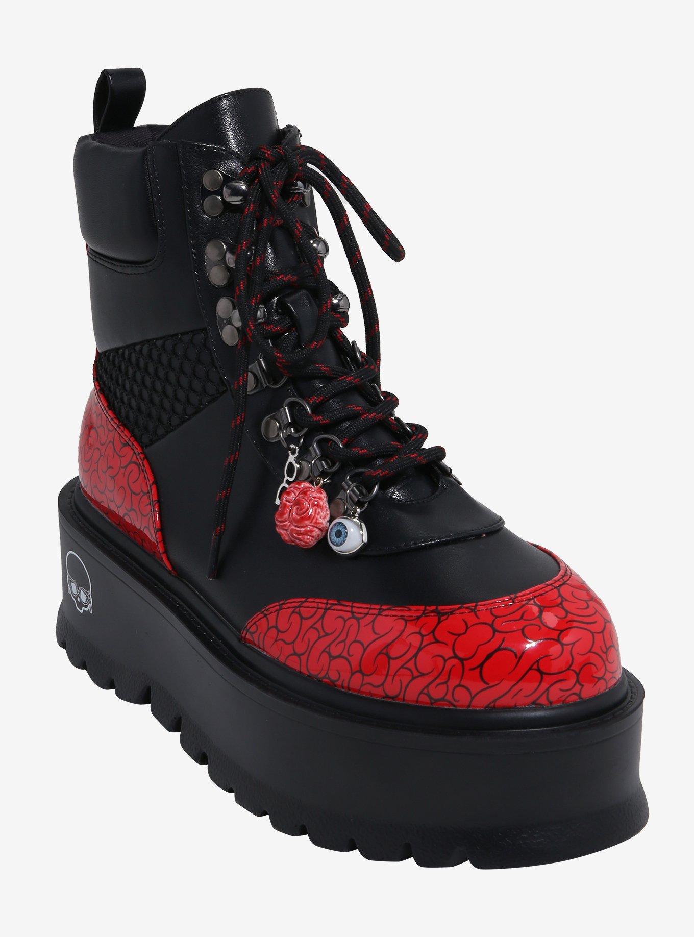 Koi X Monster High Ghoulia Combat Boots | Hot Topic