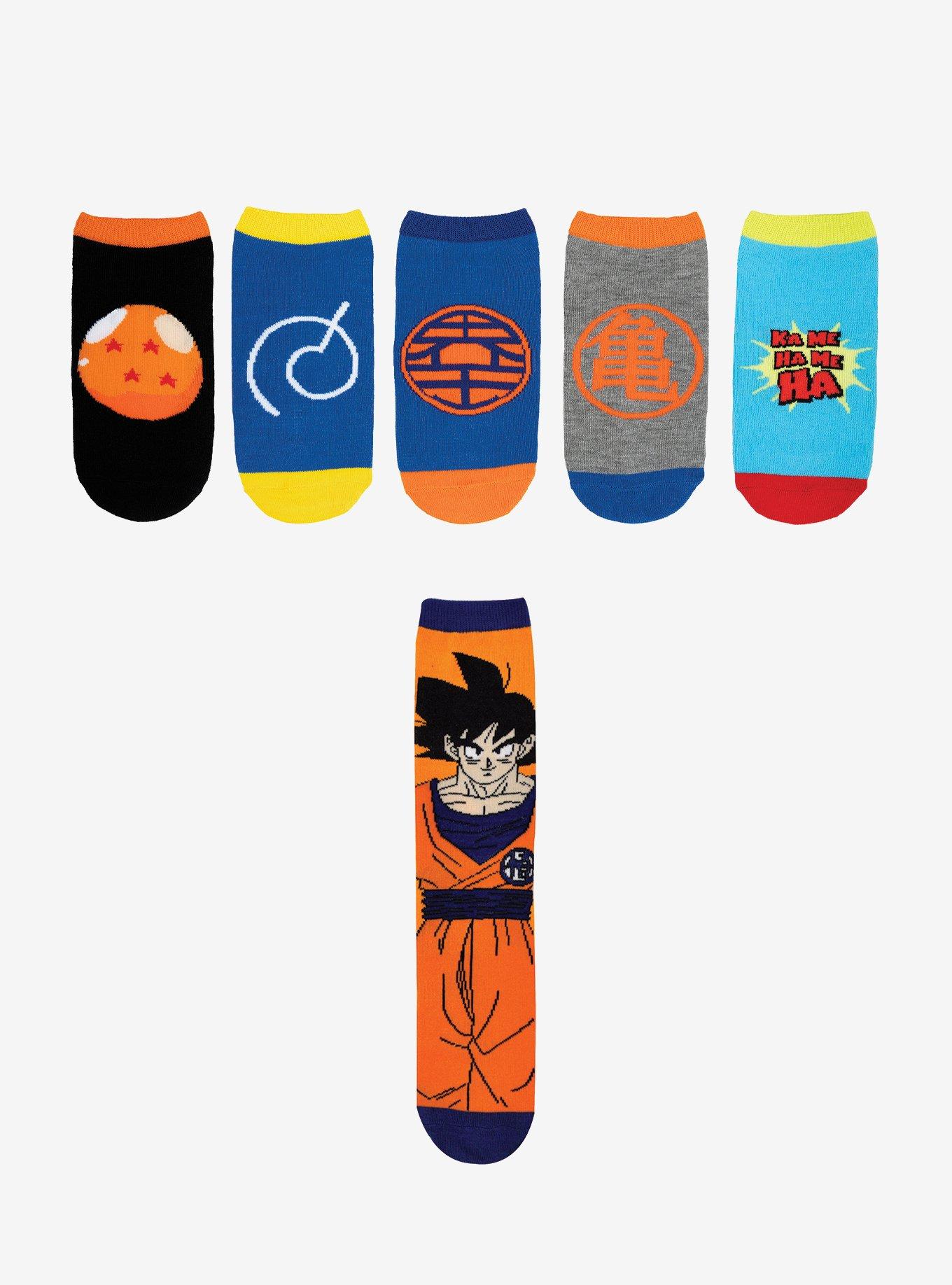 Dragon Ball Super Checkered Goku 6-Pair Socks, , hi-res