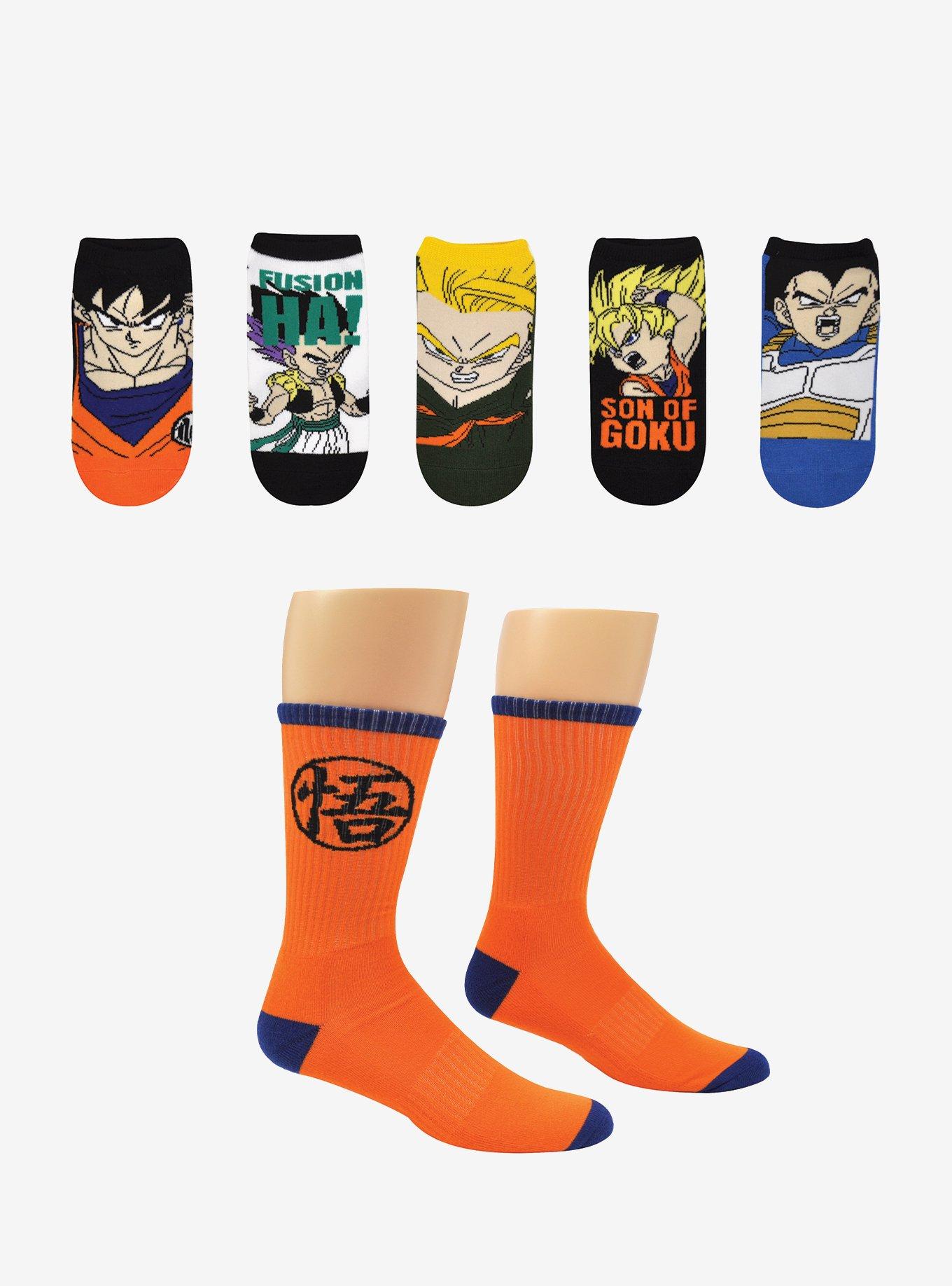 Dragon Ball Super Characters Goku Symbol 6-Pair Socks, , hi-res