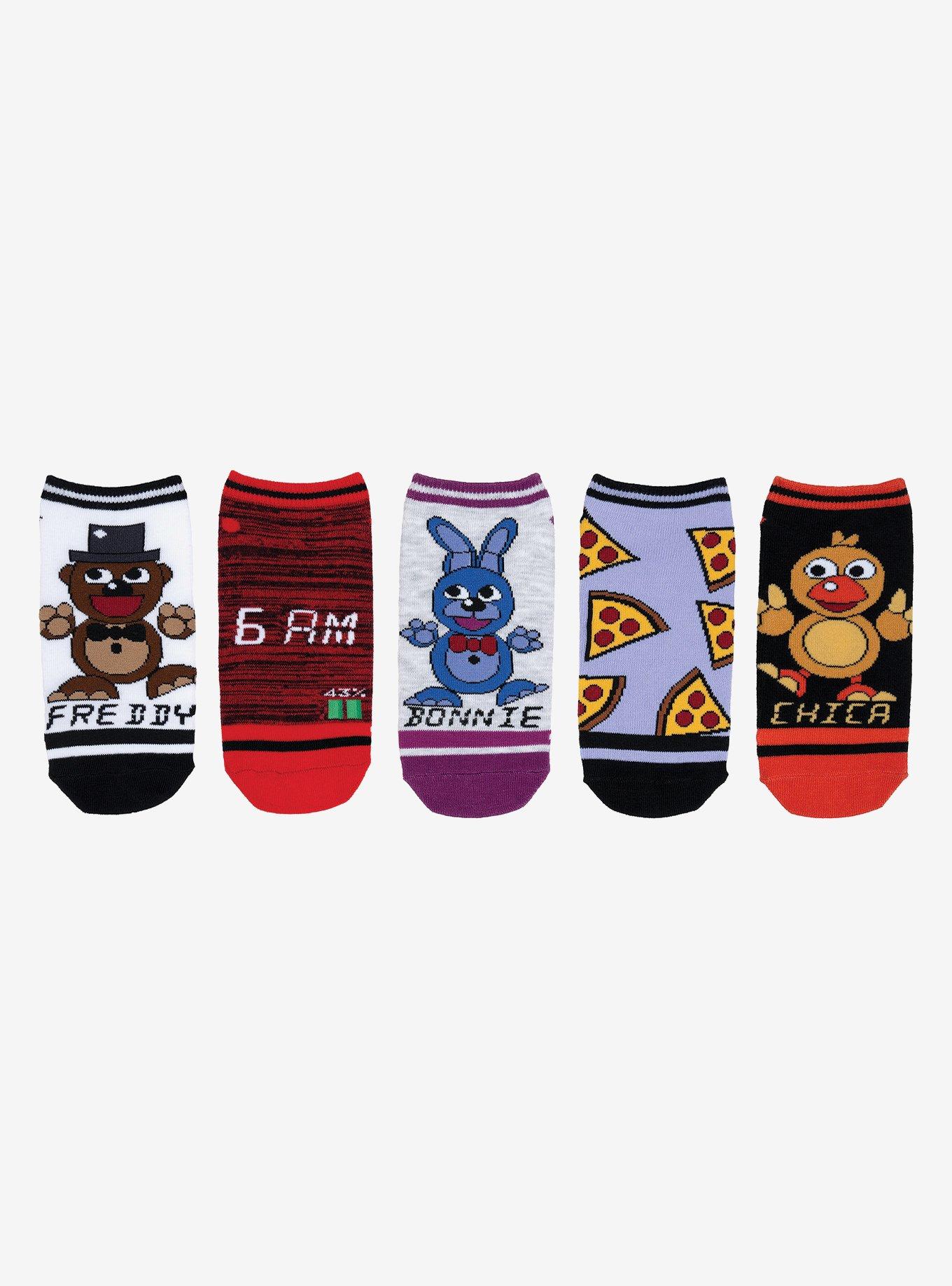 Five Nights At Freddy's Retro Game 5-Pair Ankle Socks, , hi-res