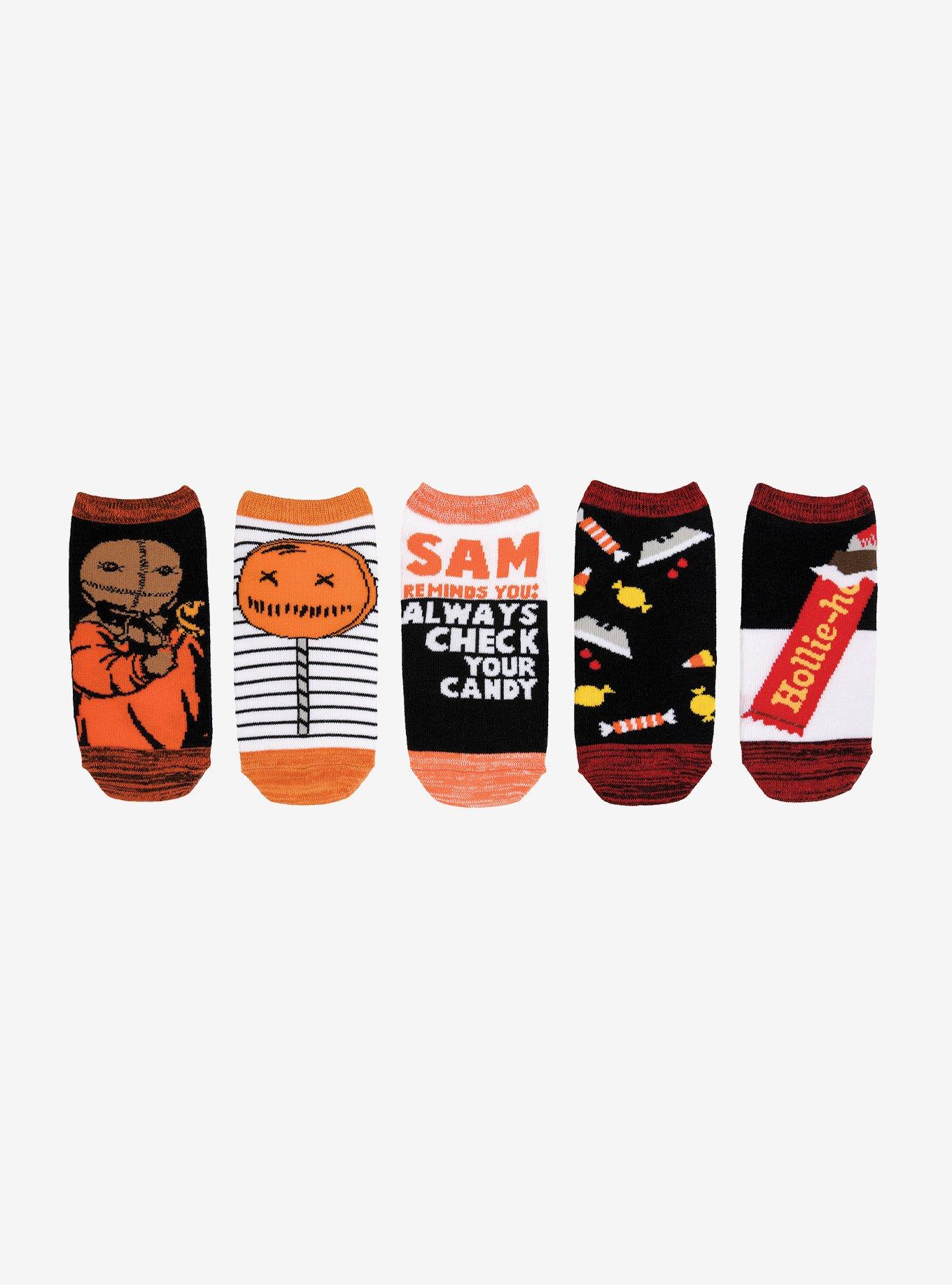 Trick 'r Treat Sam Candy 5-Pair Ankle Socks, , hi-res