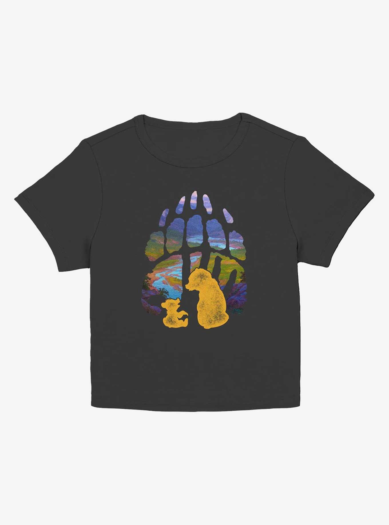 Disney Brother Bear Bear Paw Junior Baby Tee, BLACK, hi-res