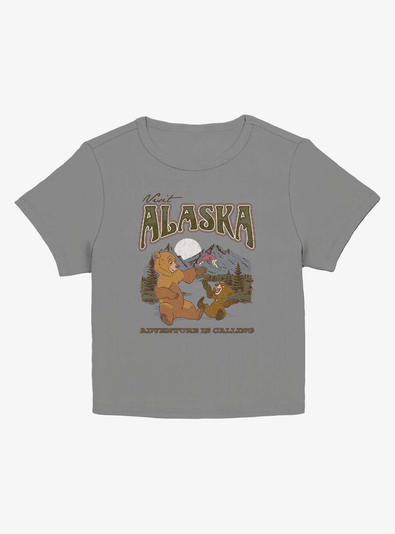 Disney Brother Bear Vintage Outdoorsy Junior Baby Tee, CHARCOAL, hi-res