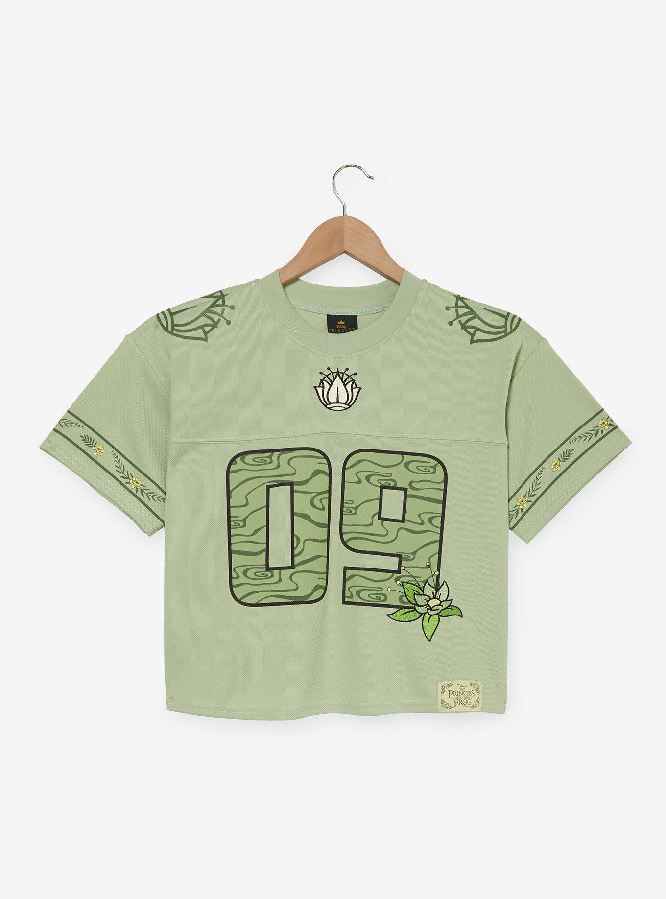 Disney The Princess and The Frog Tiana Women's Cropped Football Jersey - BoxLunch Exclusive, , hi-res