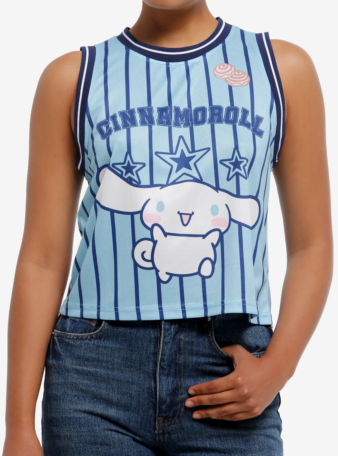 Cinnamoroll Stripe Crop Girls Jersey, , hi-res
