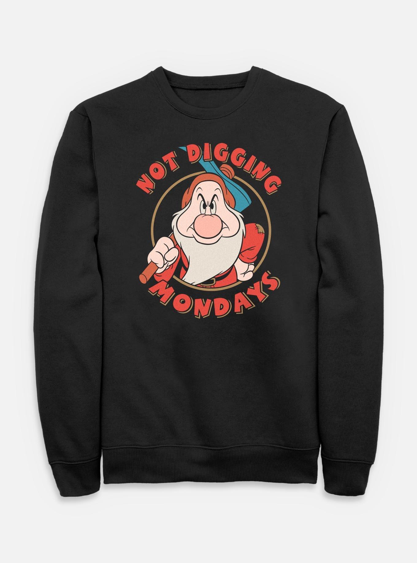 Disney Snow White and the Seven Dwarfs Not Digging Mondays Sweatshirt, , hi-res