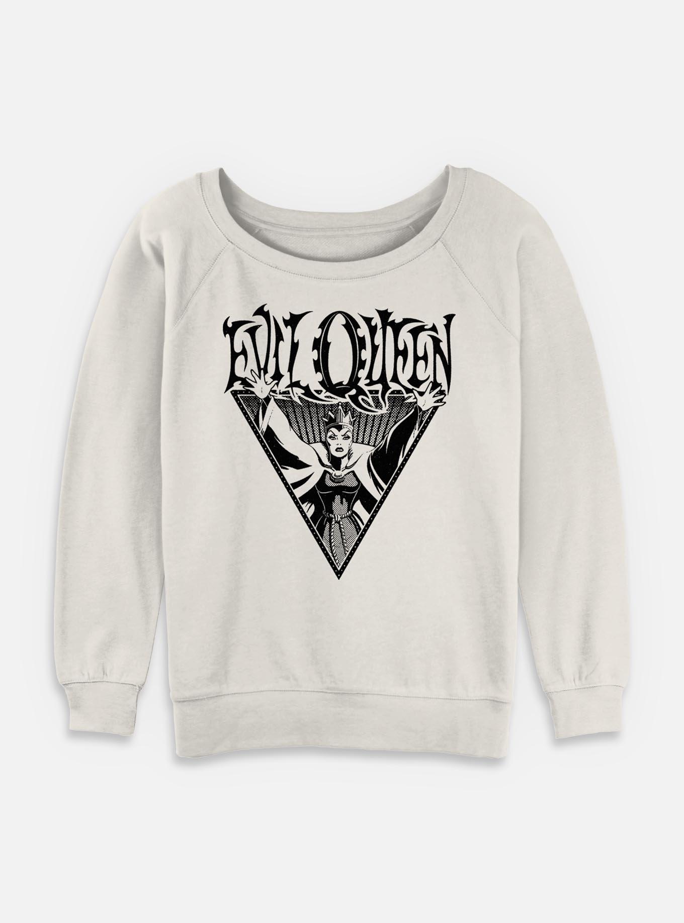 Disney Snow White and the Seven Dwarfs Evil Queen Enchanted Womens Slouchy Sweatshirt, EGRET, hi-res