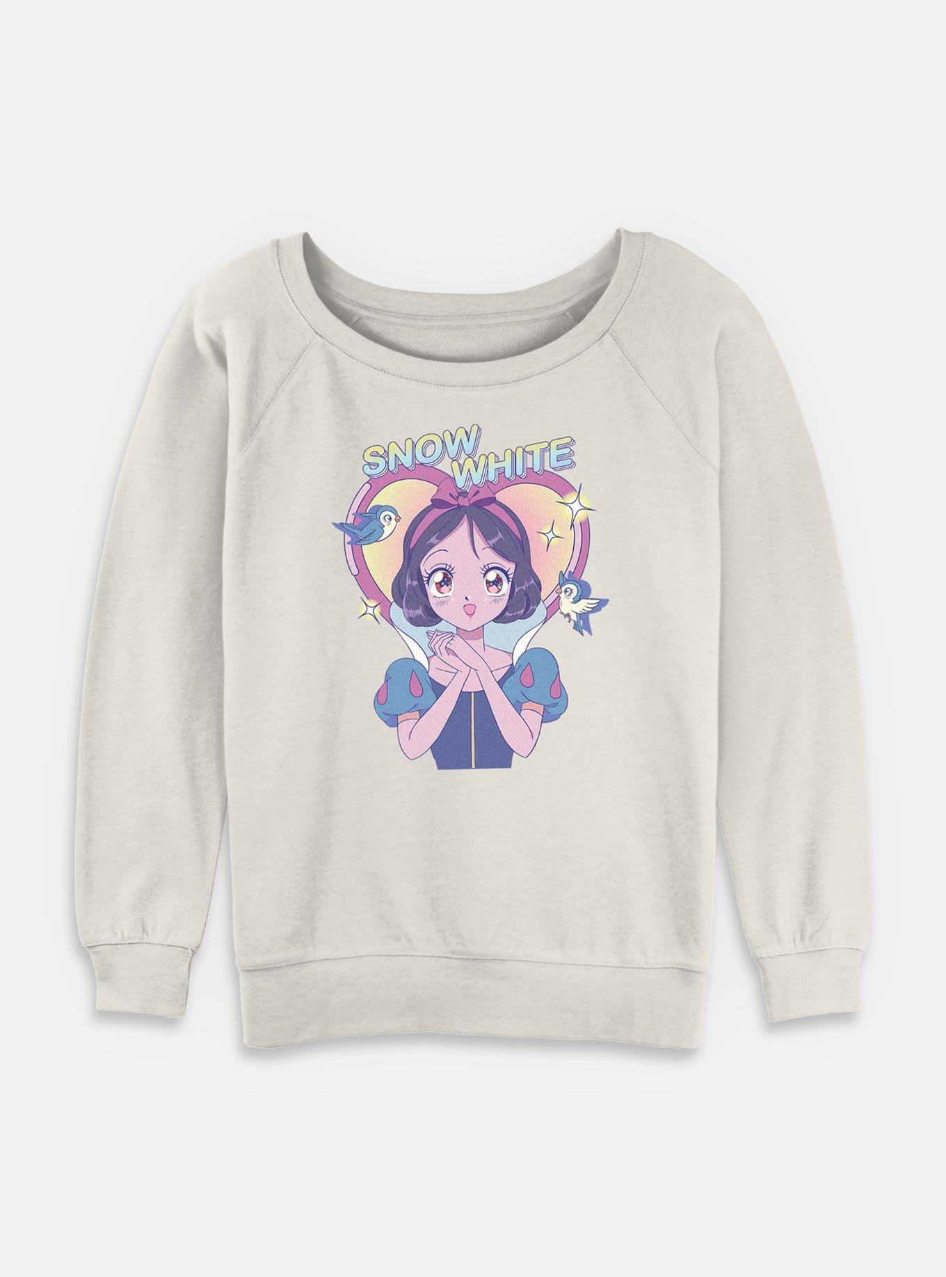 Disney Snow White and the Seven Dwarfs Anime Girly Pop Womens Slouchy Sweatshirt, , hi-res
