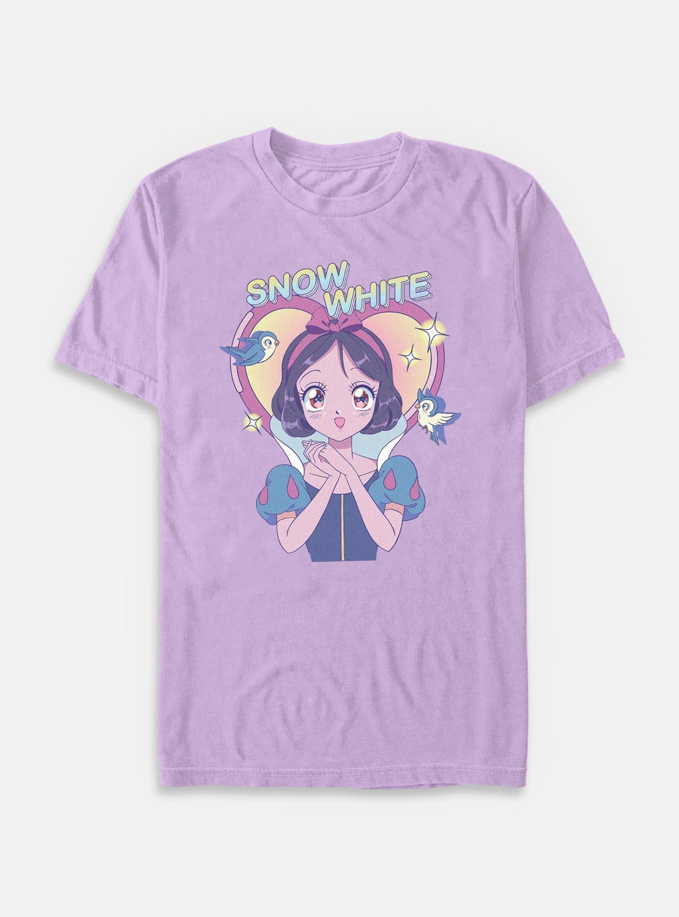 Disney Snow White and the Seven Dwarfs Anime Girly Pop Garment Dye T-Shirt, , hi-res