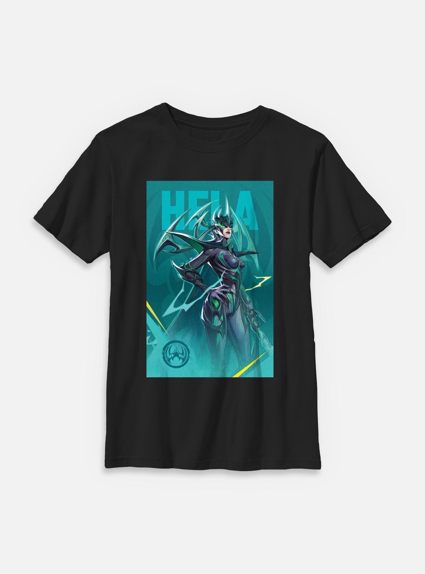Marvel Rivals Hela Pose Youth T-Shirt, , hi-res
