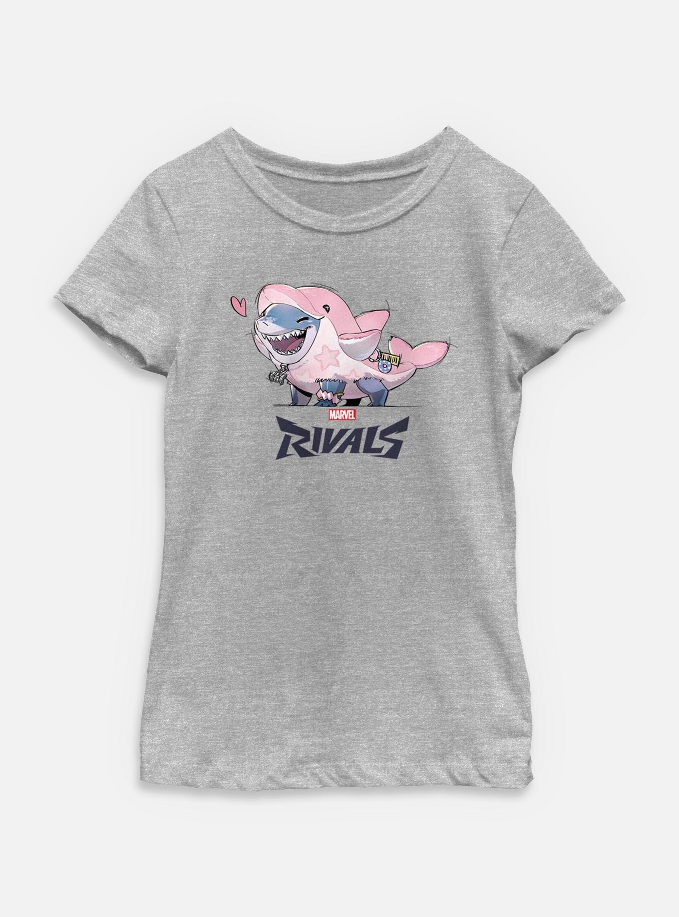 Marvel Rivals Lovely Jeff Shark Youth Girls T-Shirt, , hi-res