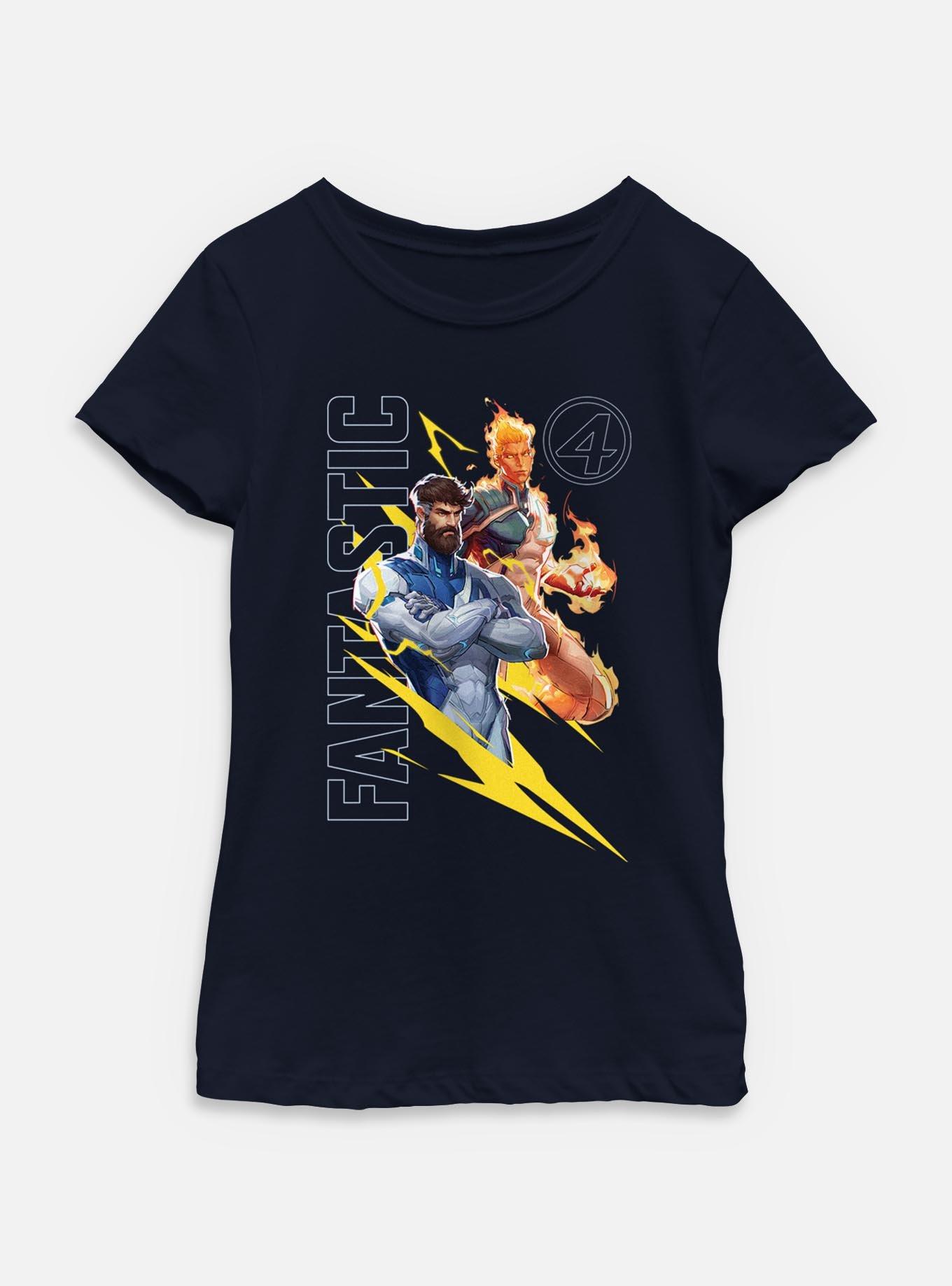 Marvel Rivals John Storm And Reed Youth Girls T-Shirt, , hi-res