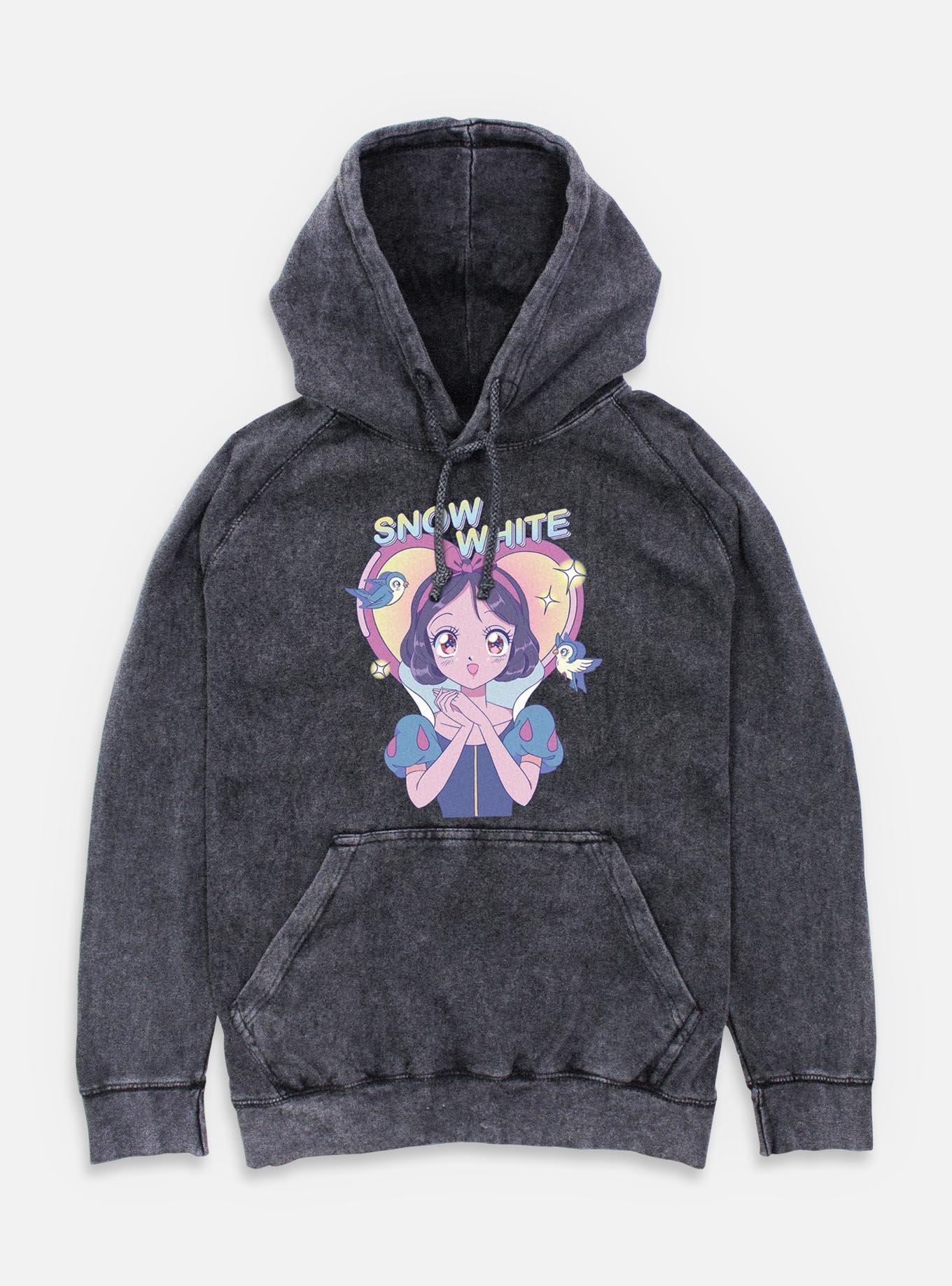 Disney Snow White and the Seven Dwarfs Anime Girly Pop Mineral Wash Hoodie, , hi-res