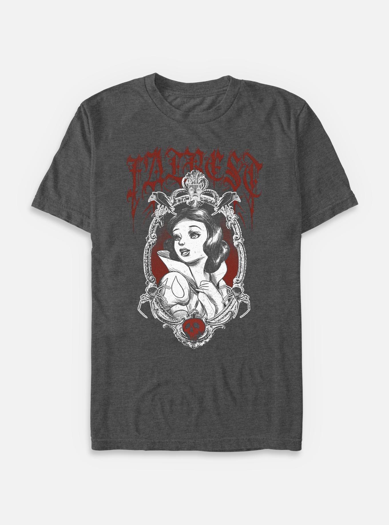 Disney Snow White and the Seven Dwarfs Fairest Goth Style T-Shirt, CHAR HTR, hi-res
