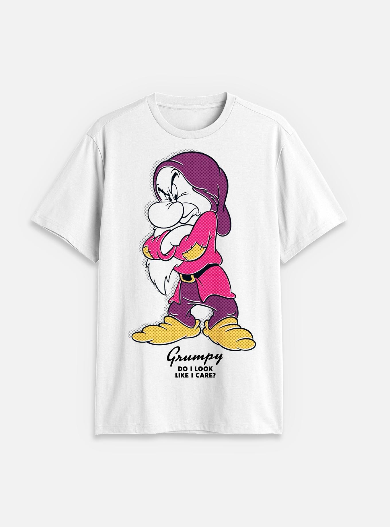 Disney Snow White and the Seven Dwarfs Grumpy Portrait T-Shirt, WHITE, hi-res