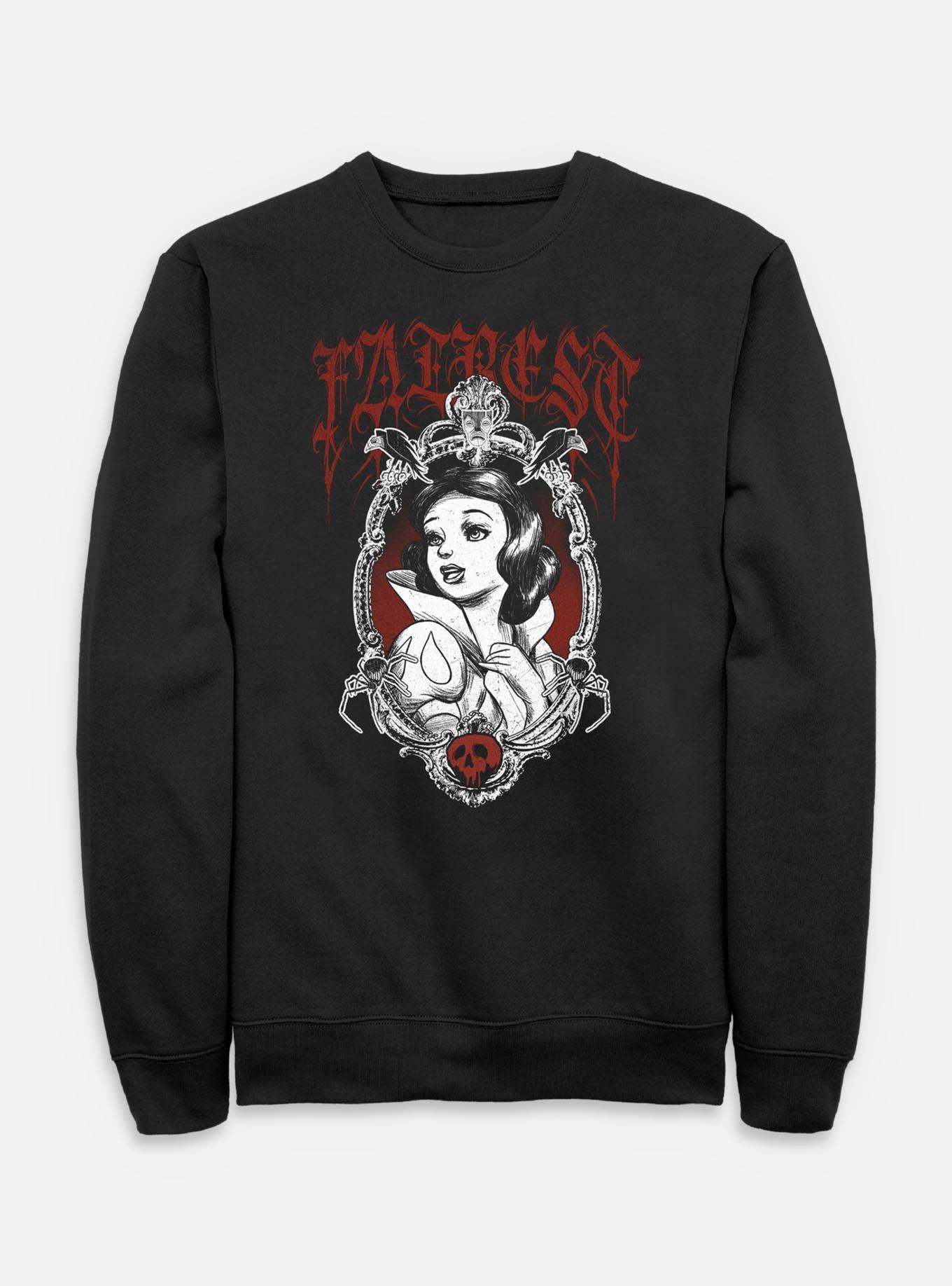 Disney Snow White and the Seven Dwarfs Fairest Goth Style Sweatshirt, , hi-res