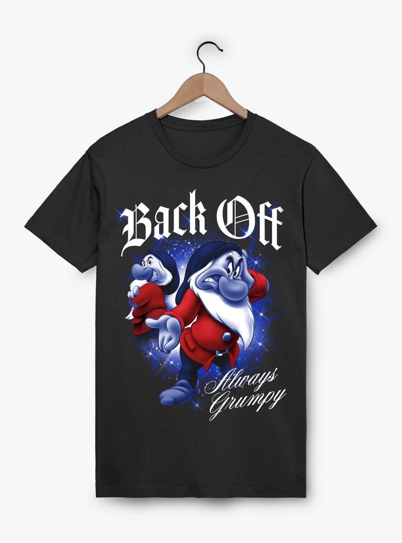 Disney Snow White and the Seven Dwarfs Back Off Always Grumpy T-Shirt, BLACK, hi-res