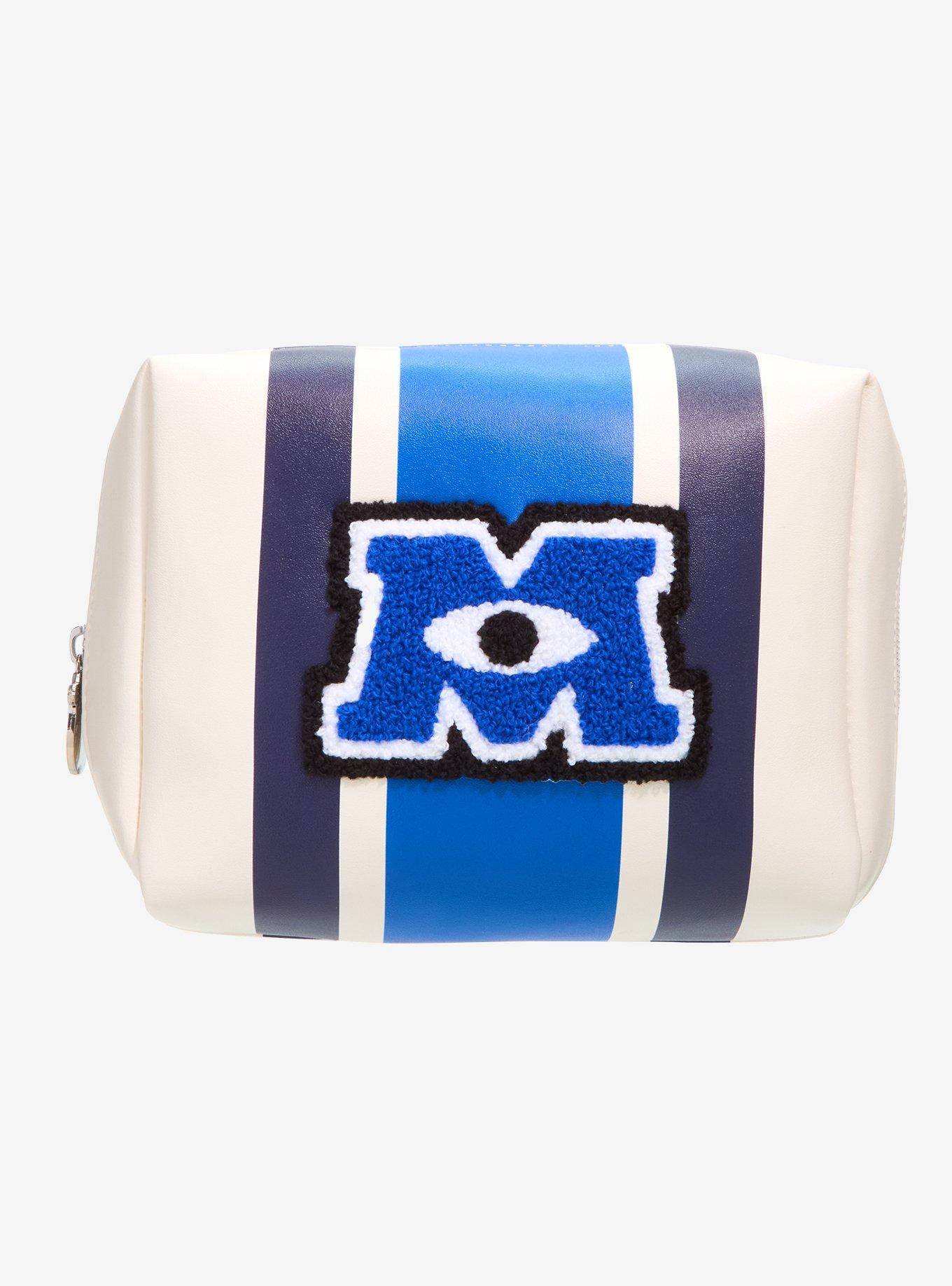 Disney Pixar Monsters University Chennile Logo Cosmetic Bag - BoxLunch Exclusive, , hi-res