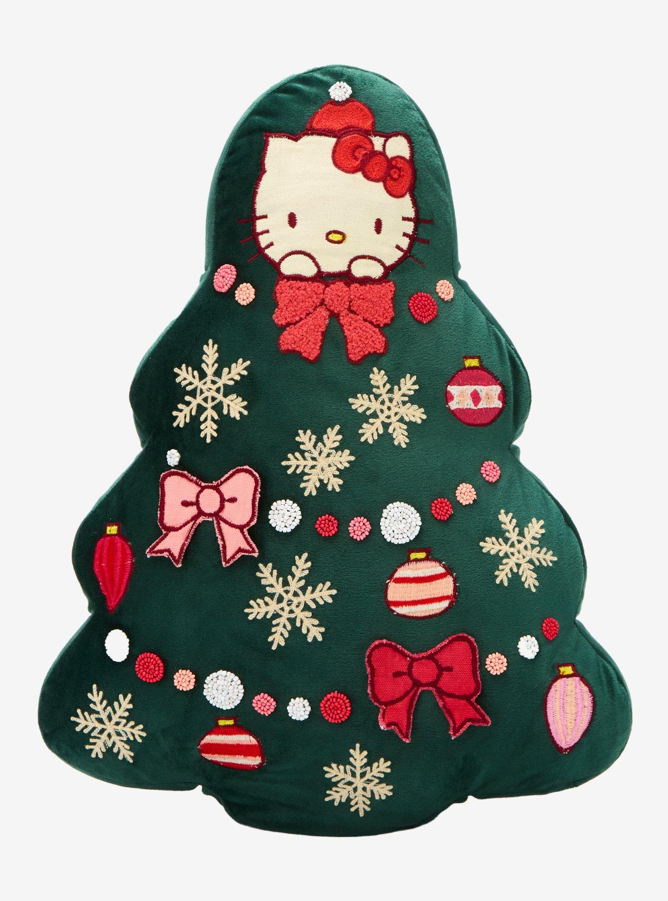 Sanrio Hello Kitty Figural Christmas Tree Pillow - BoxLunch Exclusive