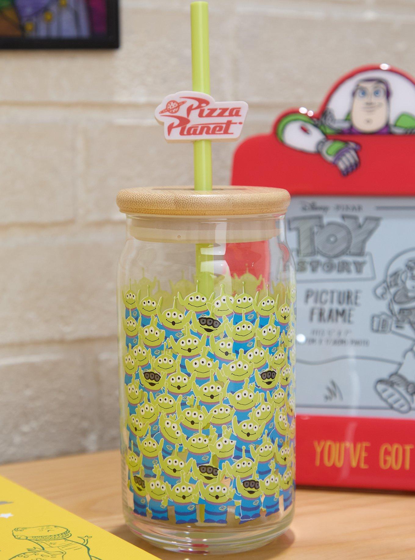 Disney Pixar Toy Story Aliens Pizza Planet Glass Cup &mdash; BoxLunch Exclusive, , hi-res
