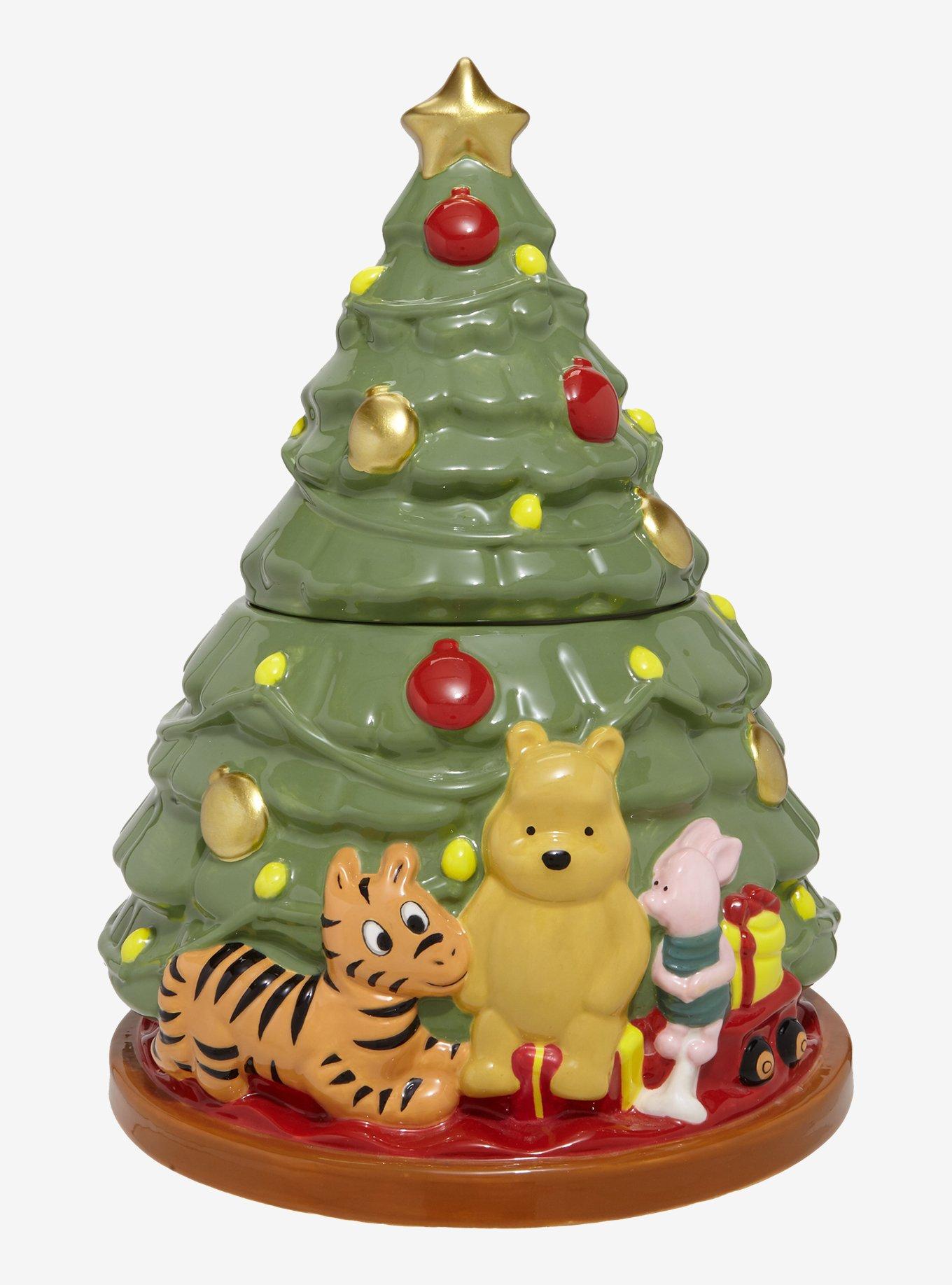Disney Winnie The Pooh Christmas Tree Figural Cookie Jar - BoxLunch Exclusive, , hi-res