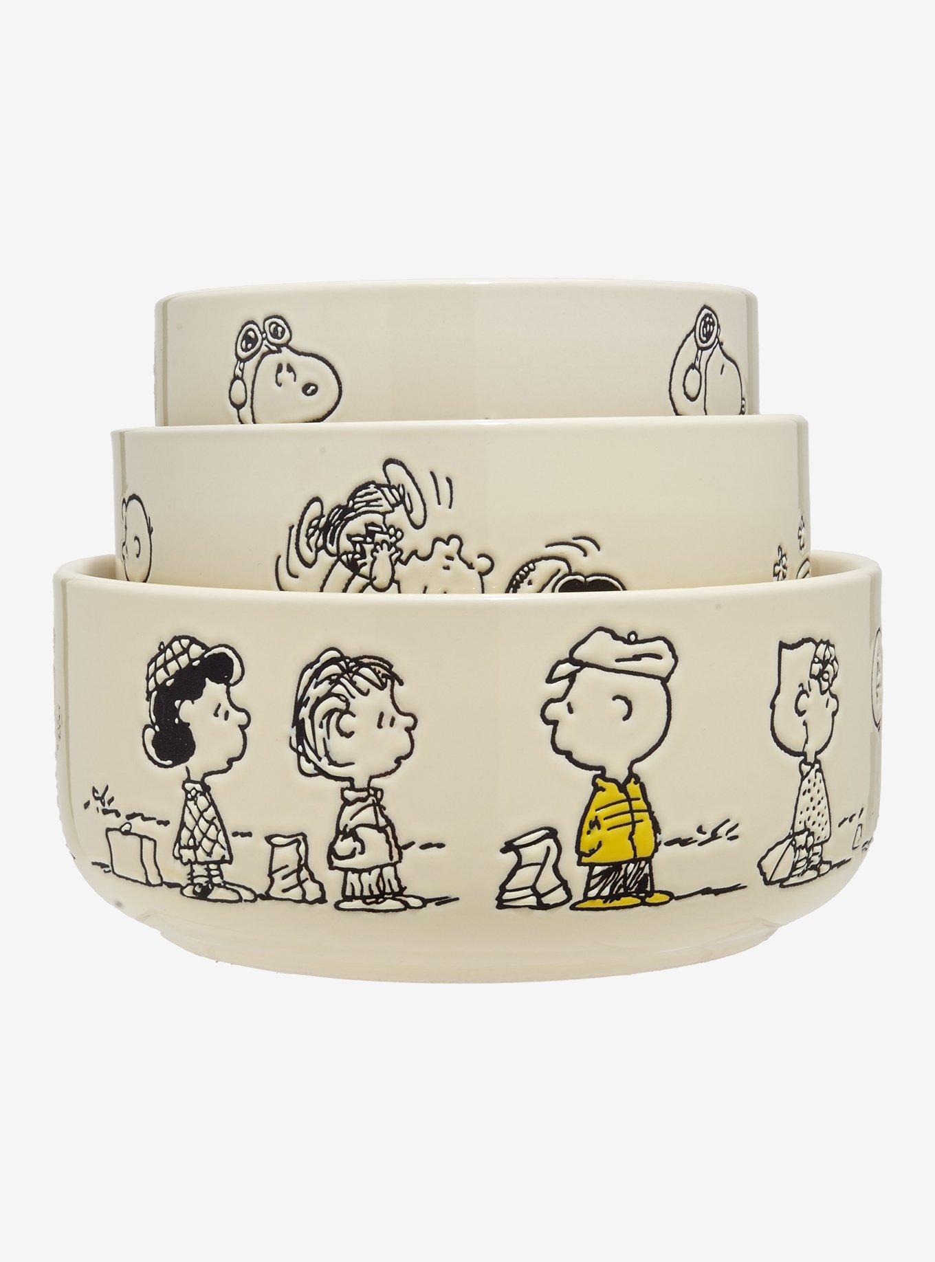 Peanuts Comic Strip Storage Bowl Set With Lids — BoxLunch Exclusive, , hi-res