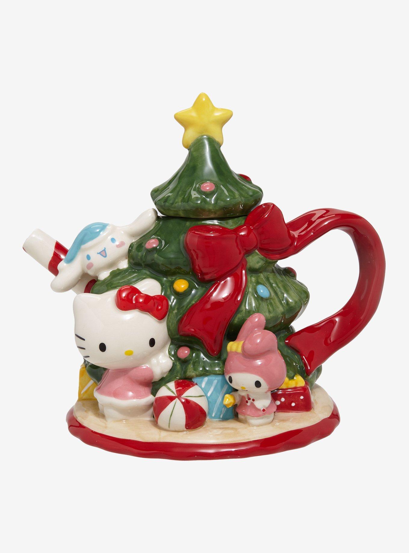 Sanrio Hello Kitty and Friends Christmas Tree Figural Teapot, , hi-res
