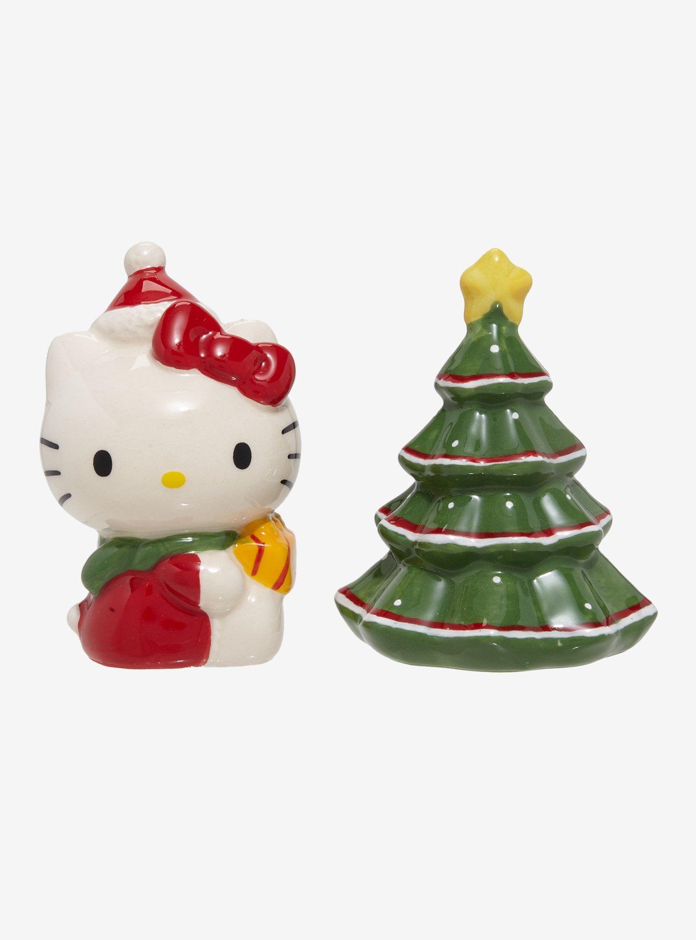 Sanrio Hello Kitty & Christmas Tree Salt & Pepper Shaker Set, , hi-res