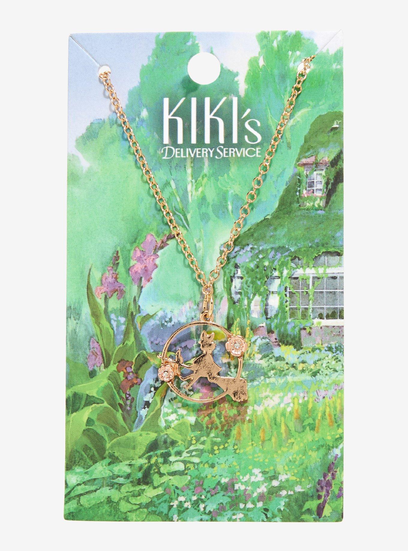 Studio Ghibli Kiki's Delivery Service Kiki Silhouette Necklace, , hi-res