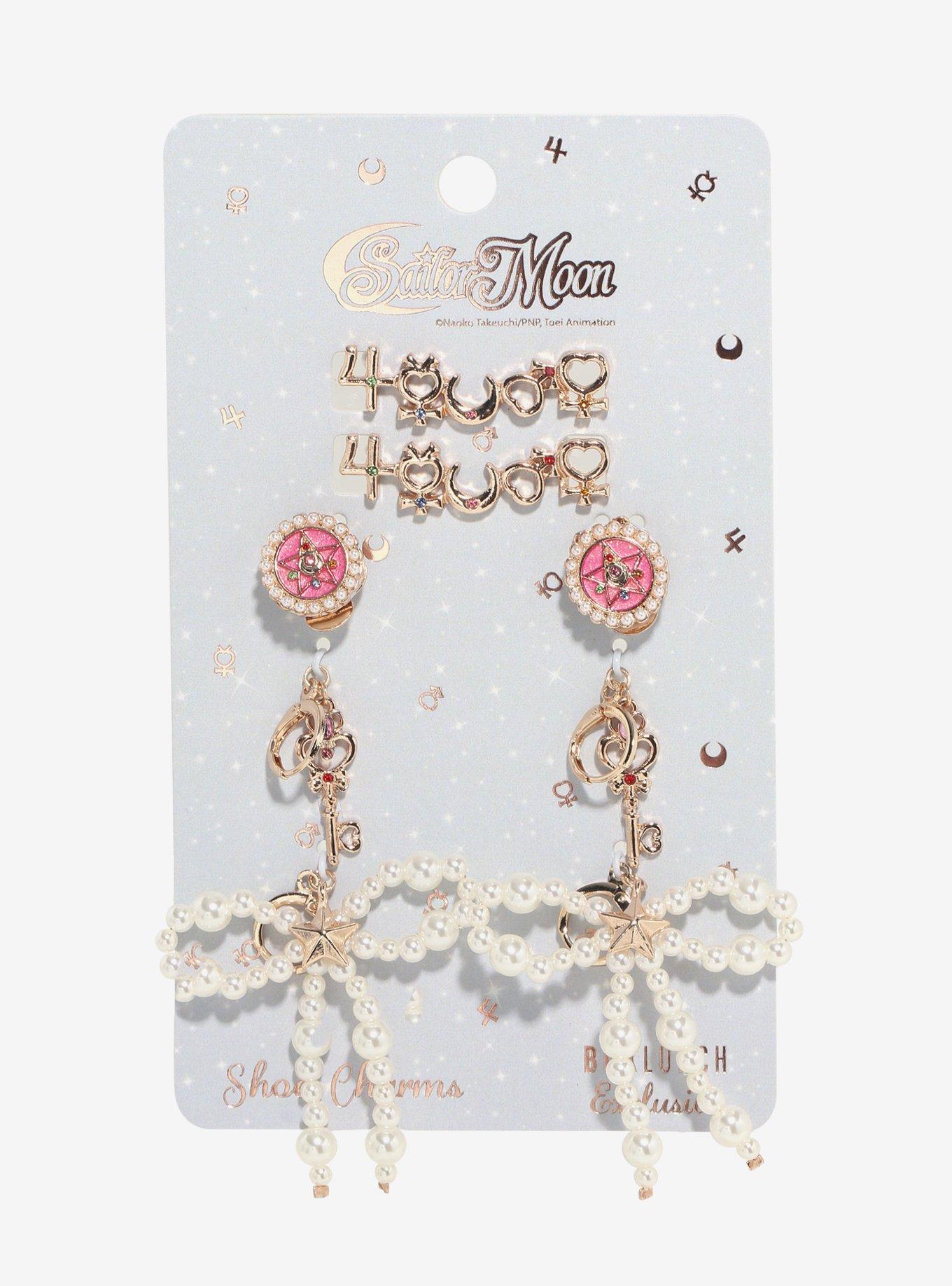 Sailor Moon Pearly Bow Shoe Charms, , hi-res
