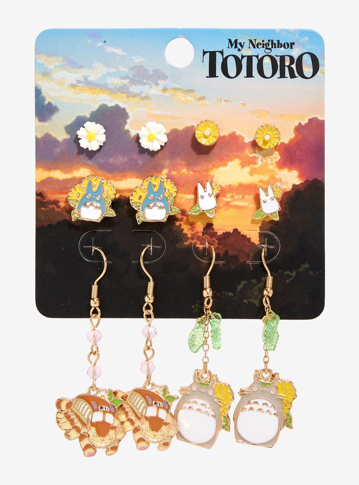 Studio Ghibli® My Neighbor Totoro Characters Floral Earring Set - BoxLunch Exclusive, , hi-res
