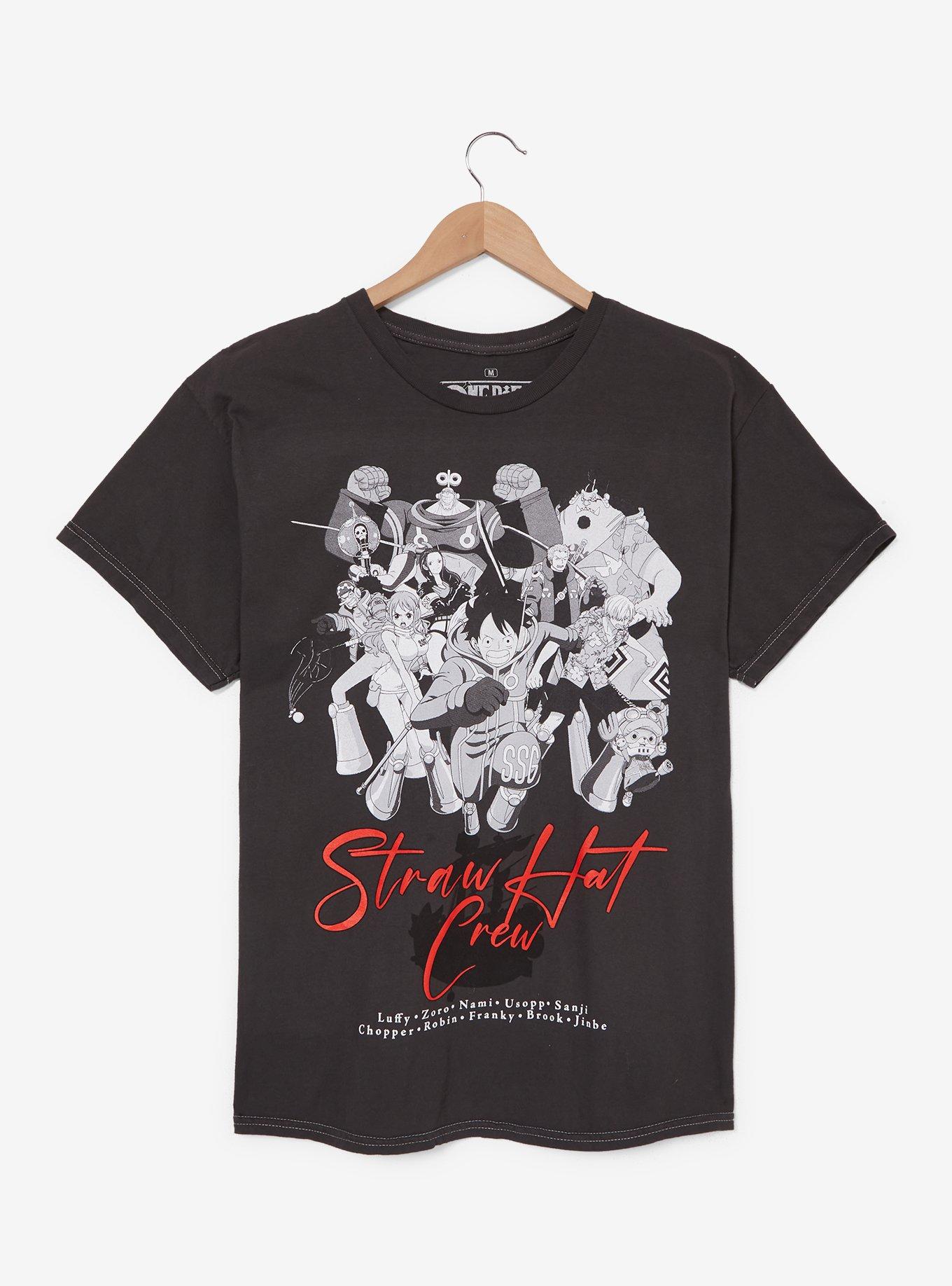 One Piece Straw Hat Crew Graphic T-Shirt — BoxLunch Exclusive, , hi-res