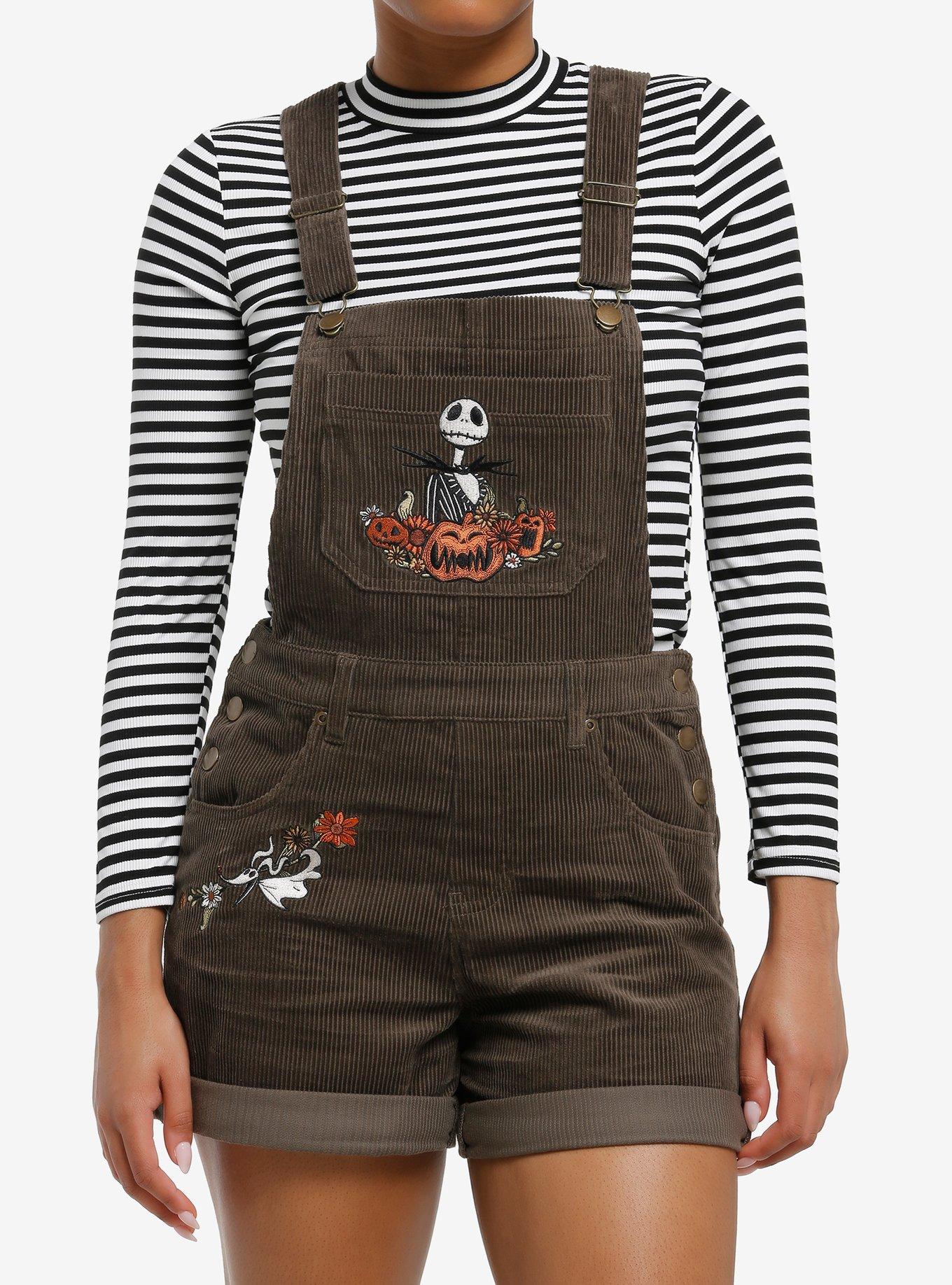 The Nightmare Before Christmas Jack & Zero Corduroy Shortalls, , hi-res