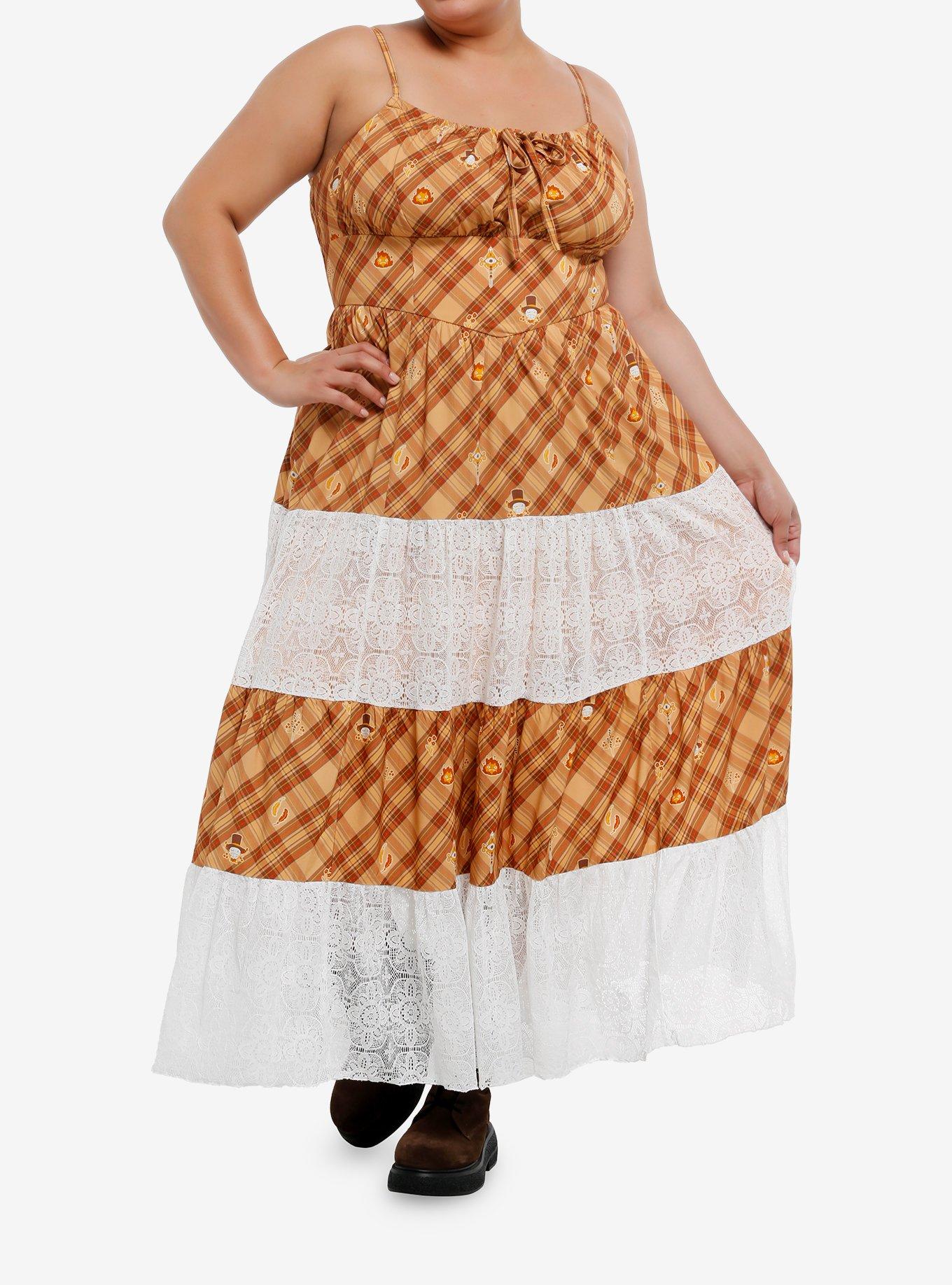 Her Universe Studio Ghibli® Howl's Moving Castle Icons Lace Panels Maxi Dress Plus Size, , hi-res