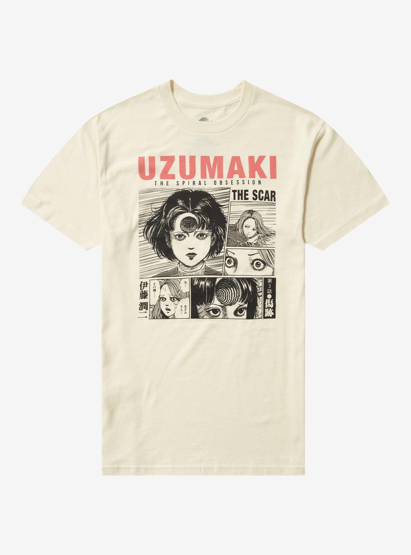Junji Ito Uzumaki The Scar Grid Panels Girls T-Shirt, , hi-res