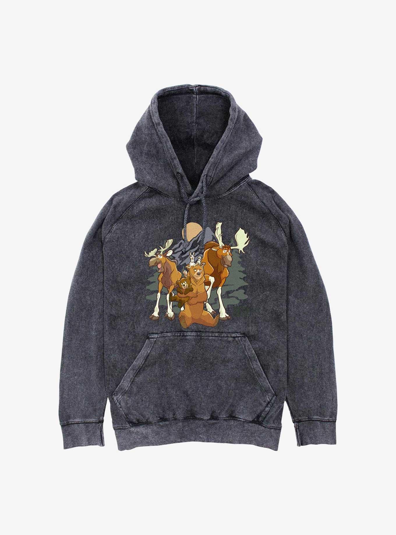 Disney Brother Bear Outdoor Group Shot Mineral Wash Hoodie, , hi-res