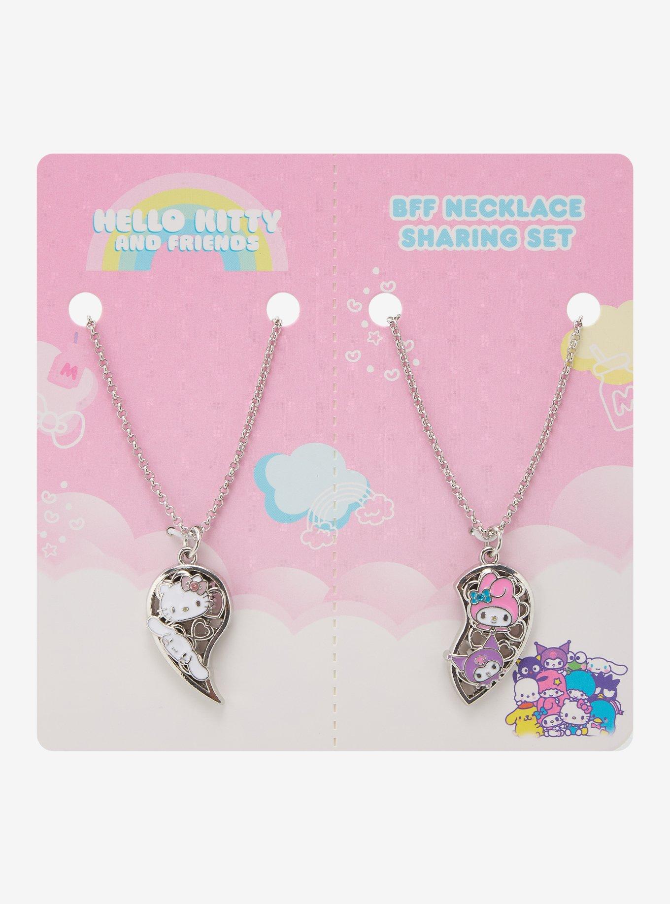 Hello Kitty And Friends Heart Best Friend Necklace Set, , hi-res