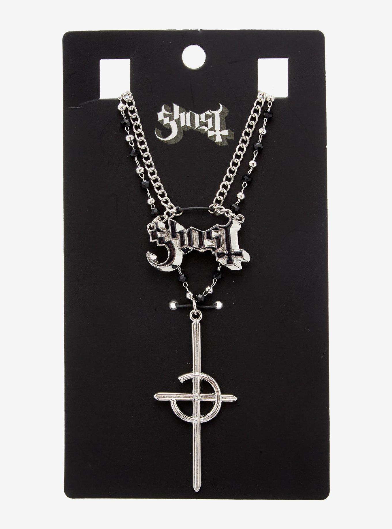 Ghost Rosary Necklace Set, , hi-res
