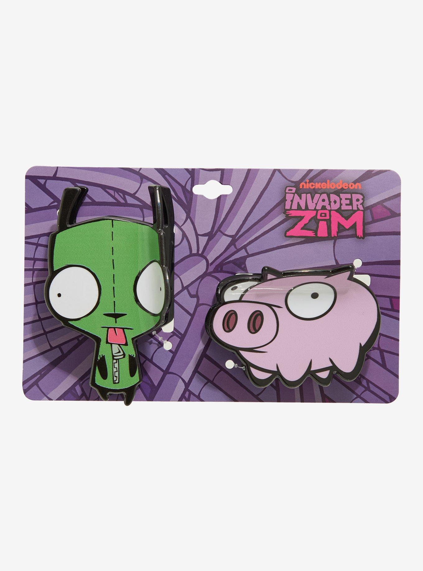 Invader Zim GIR & Pig Claw Hair Clip Set, , hi-res