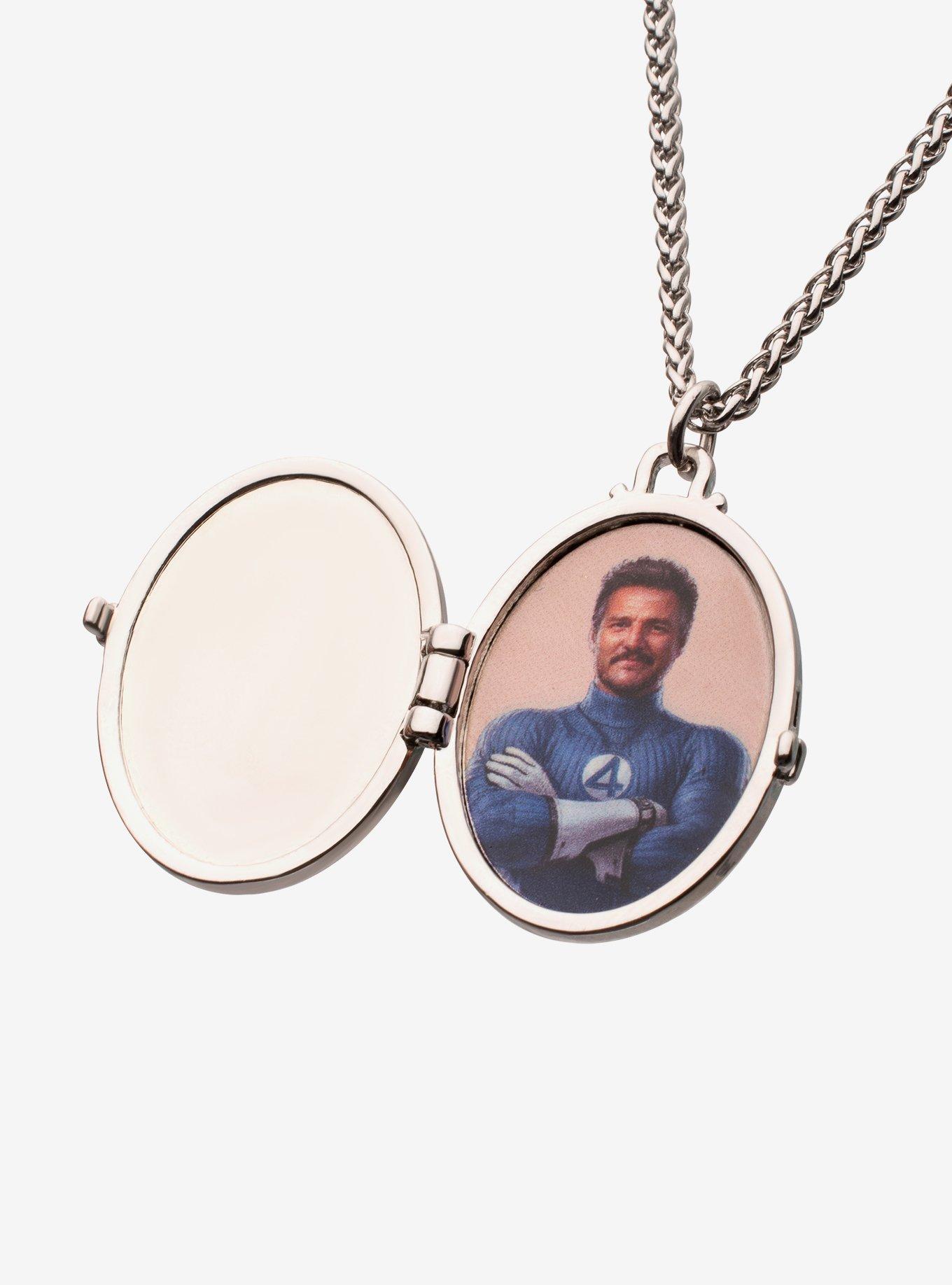 Marvel The Fantastic Four: First Steps Mister Fantastic Rhinestone Locket Necklace, , hi-res